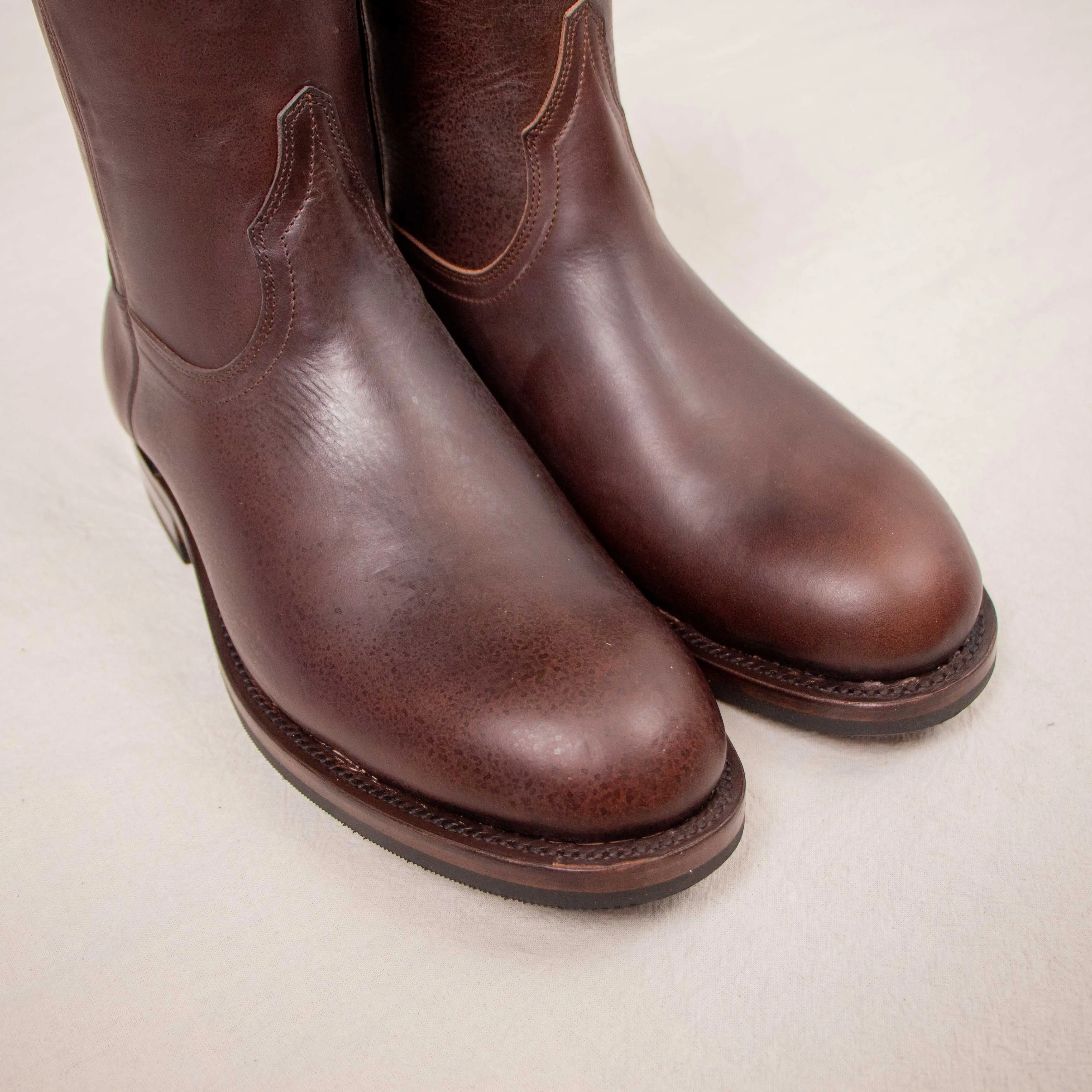 【Unmarked】Roper Boots Horween CXL Dark Brown 咖啡色茶芯中筒西部靴 sold by Blue Beach Denim product image thumbnail 4