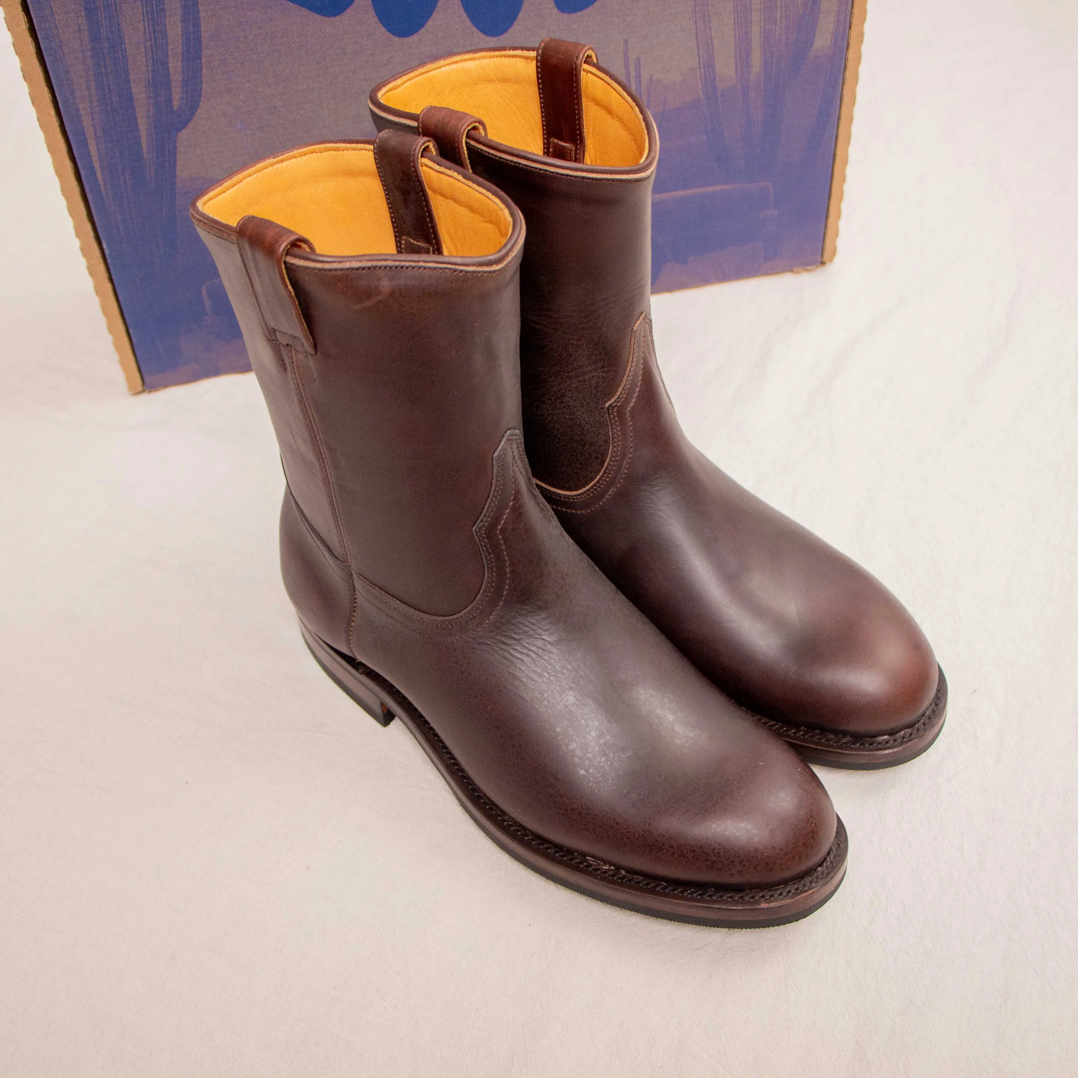 【Unmarked】Roper Boots Horween CXL Dark Brown 咖啡色茶芯中筒西部靴 sold by Blue Beach Denim product image thumbnail 2
