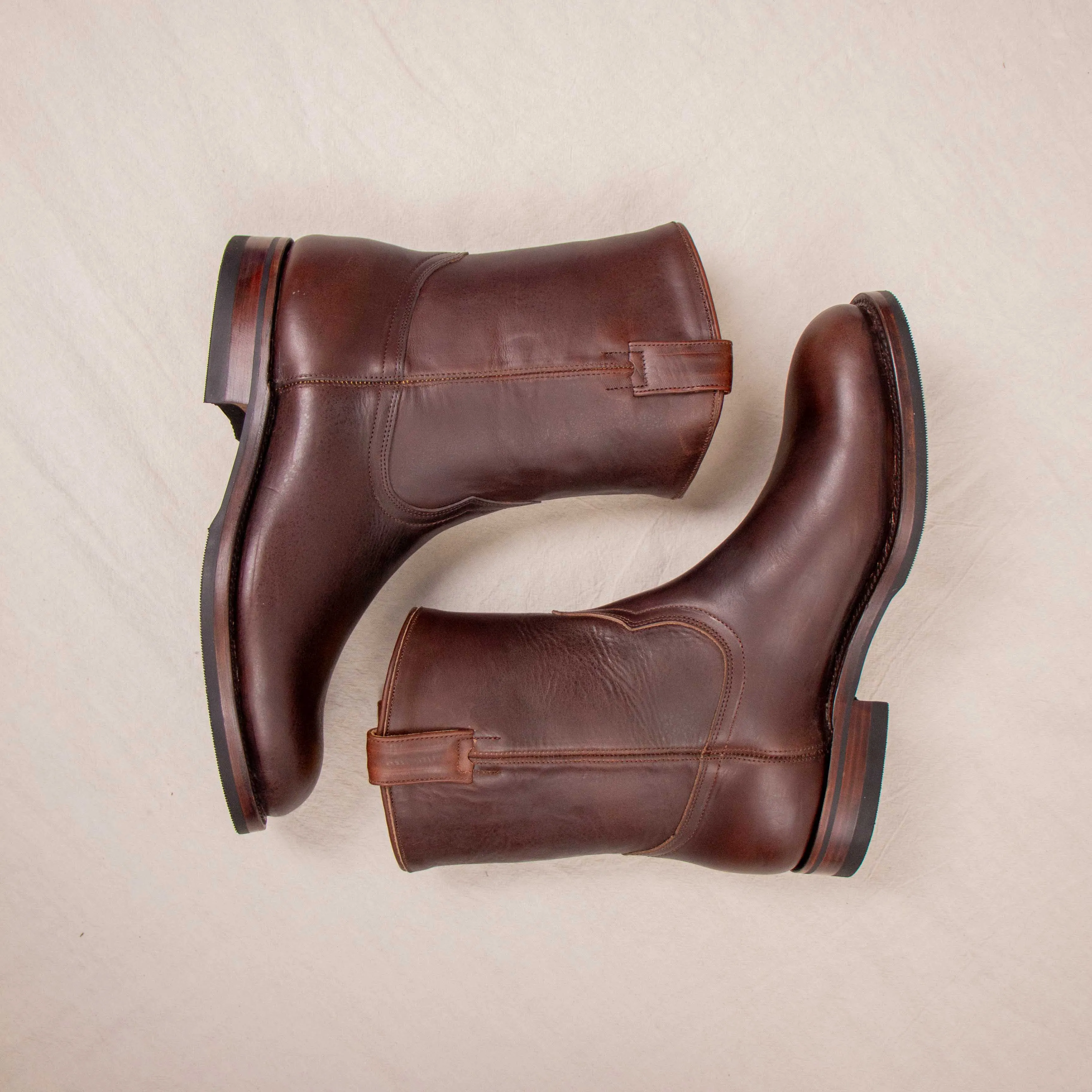 【Unmarked】Roper Boots Horween CXL Dark Brown 咖啡色茶芯中筒西部靴 sold by Blue Beach Denim product image thumbnail 5