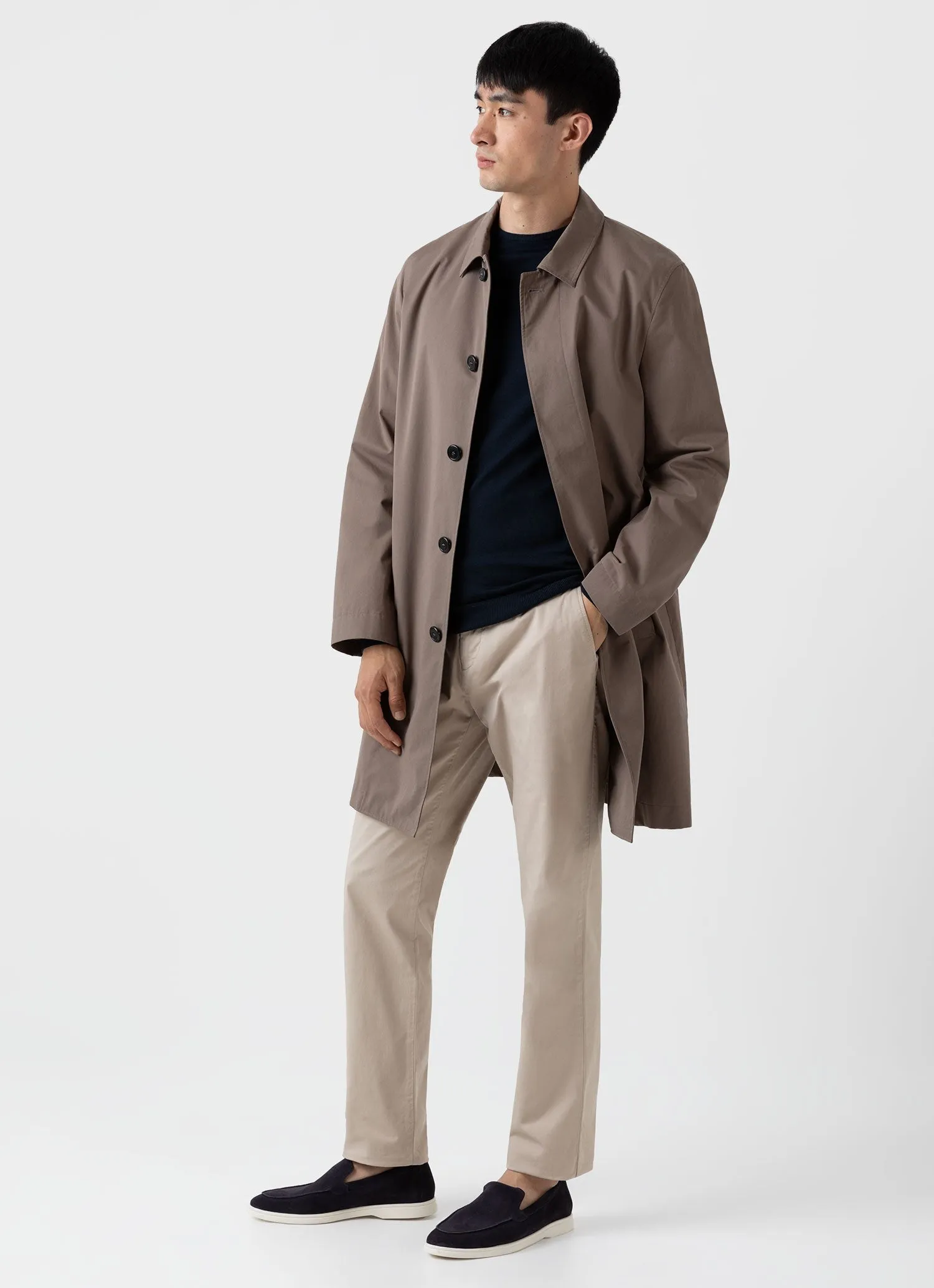 【Sunspel】Extra Fine Merino Crew Neck Jumper Light Navy 海藍色極細美麗諾羊毛圓領毛衣 sold by Blue Beach Denim product image thumbnail 3