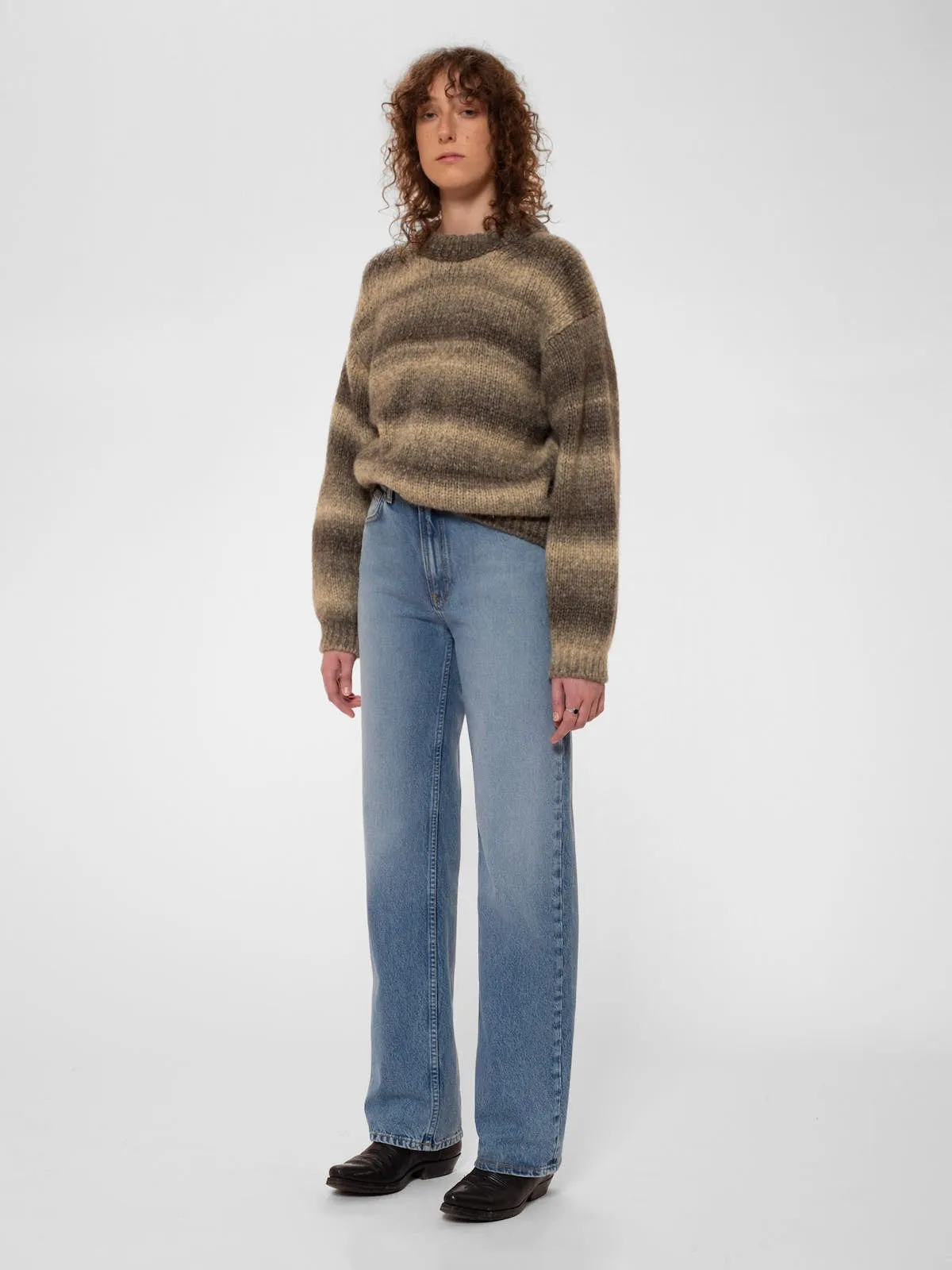 【Nudie Jeans】Rosa Fuzzy Knit 女版羊駝毛混紡漸層毛衣 sold by Blue Beach Denim product image thumbnail 2