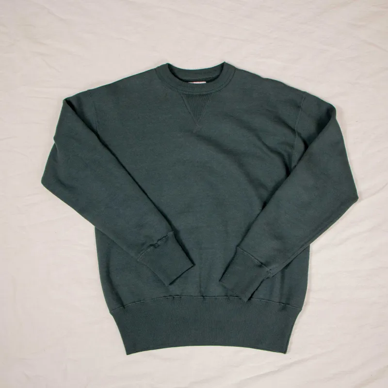 【Sunray】Laniakea Crewneck Sweatshirt - Dark Spruce 雲杉綠復古長袖衛衣 sold by Blue Beach Denim