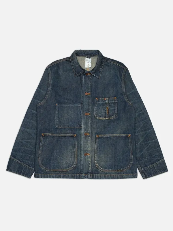 【Nudie Jeans】Howie Chore Jacket Dirt Wash 復古塵土水洗工裝夾克 sold by Blue Beach Denim