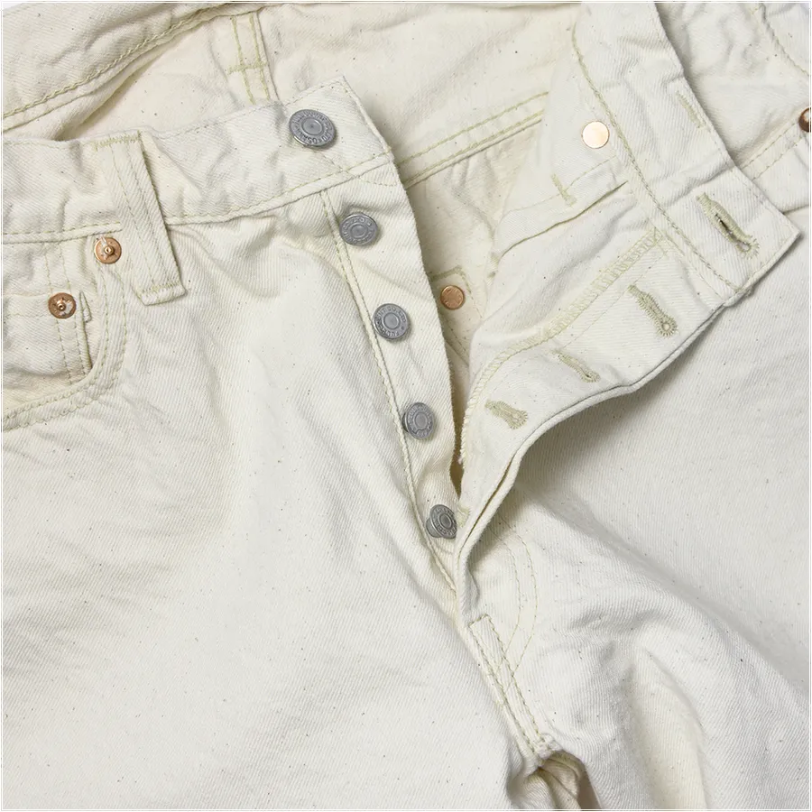【Fullcount】0105EC Wide Straight Ecru Selvedge Denim 原棉色辛巴威棉寬鬆直筒牛仔褲 sold by Blue Beach Denim product image thumbnail 3