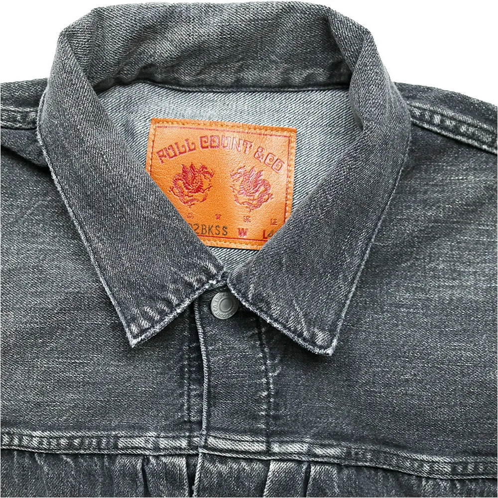 【Fullcount】2102BKSSHW Type 2 Dartford Black Denim Jacket 達特福復古薄款黑水洗二代牛仔外套 sold by Blue Beach Denim product image thumbnail 3