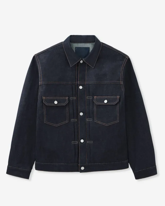 【MOMOTARO】#002 STANDARD DENIM JACKET 14.7oz 二代特濃藍染辛巴威棉牛仔外套 sold by Blue Beach Denim