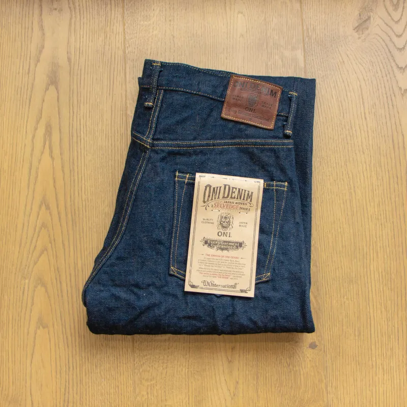 【ONI DENIM】822ZR-LBR Secret Denim Brown Weft Super Wide Tapered 咖啡緯鬼秘超寬微錐形牛仔褲 made by Oni