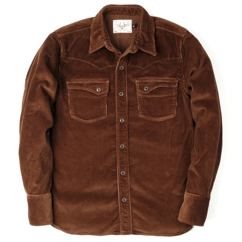 【Freenote】Calico Brown Corduroy 咖啡色現代西部燈芯絨襯衫 sold by Blue Beach Denim