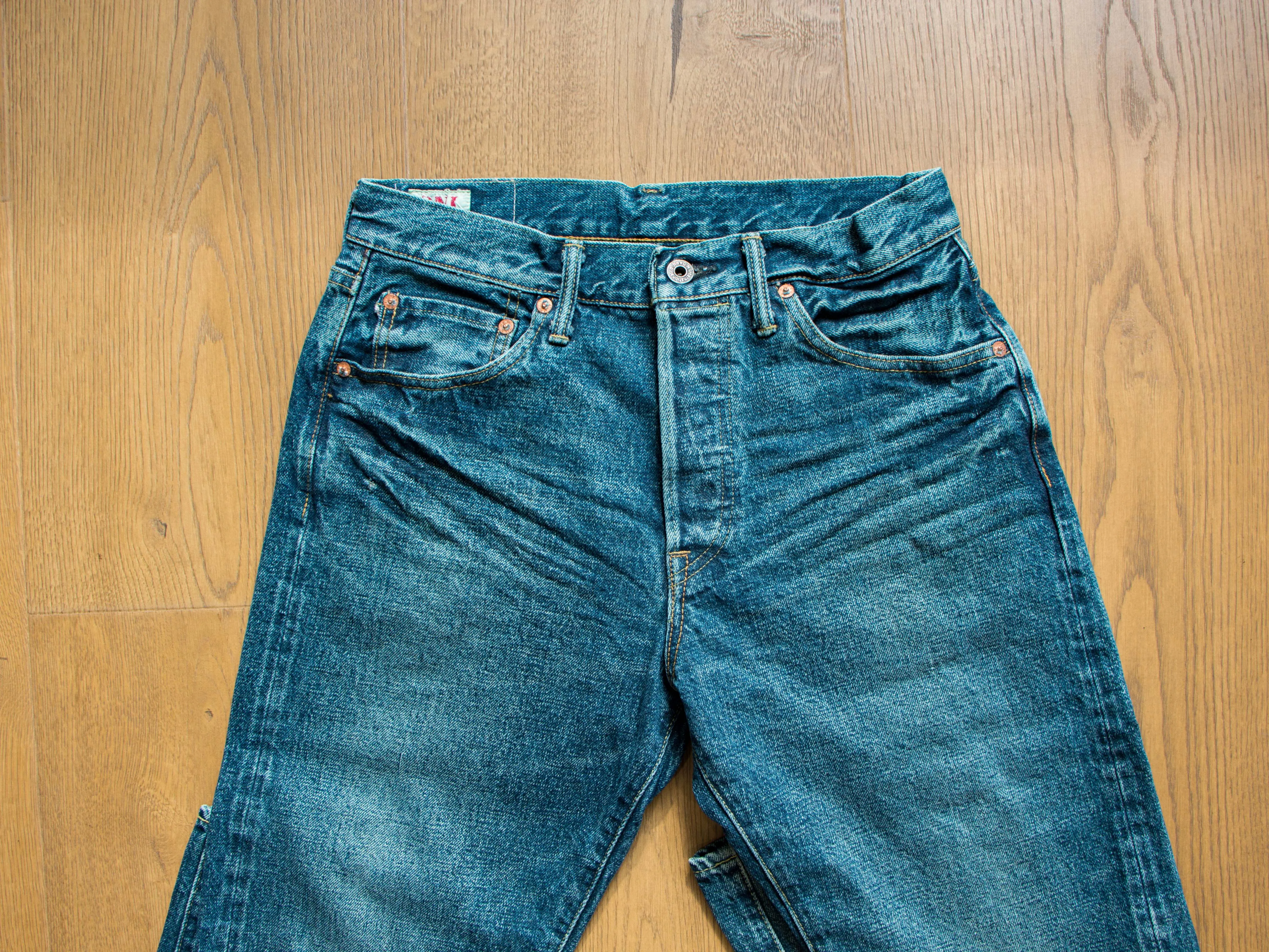 【ONI DENIM】246-ISHIKAWADAI 15oz 18USED Neat Straight 石川台一年半舊化水洗修身直筒牛仔褲 sold by Blue Beach Denim product image thumbnail 3