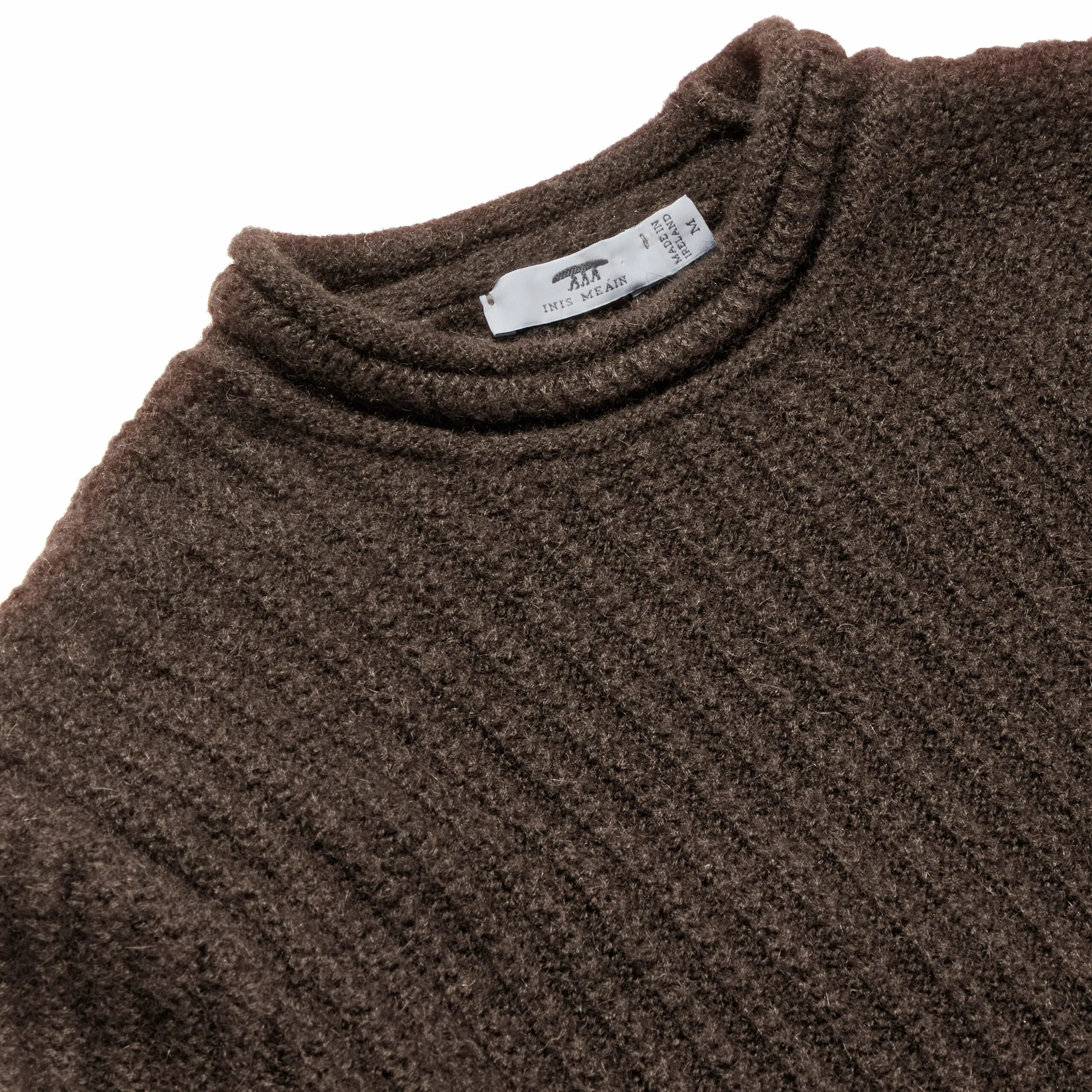 【Inis Meáin】Alpaca Moss Rib Brown 大地色羊駝地衣肋紋長袖毛衣 sold by Blue Beach Denim product image thumbnail 3