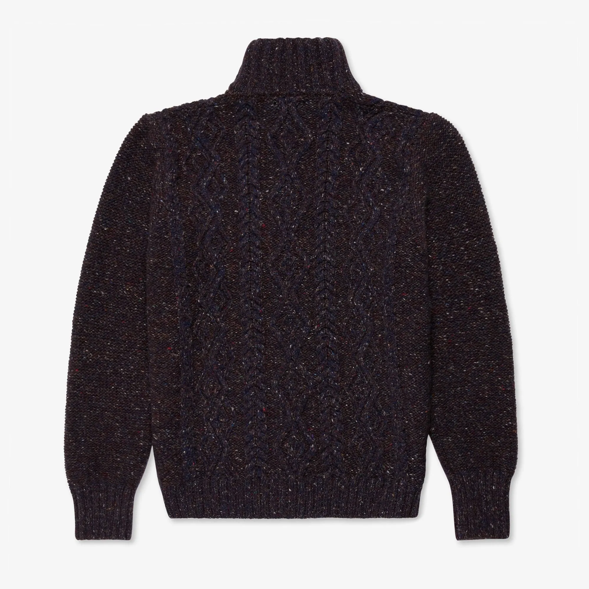 【Inis Meáin】Aran Zipper Jacket Kilrush 深紫羅蘭喀什米爾阿蘭拉鍊毛衫 sold by Blue Beach Denim product image thumbnail 3