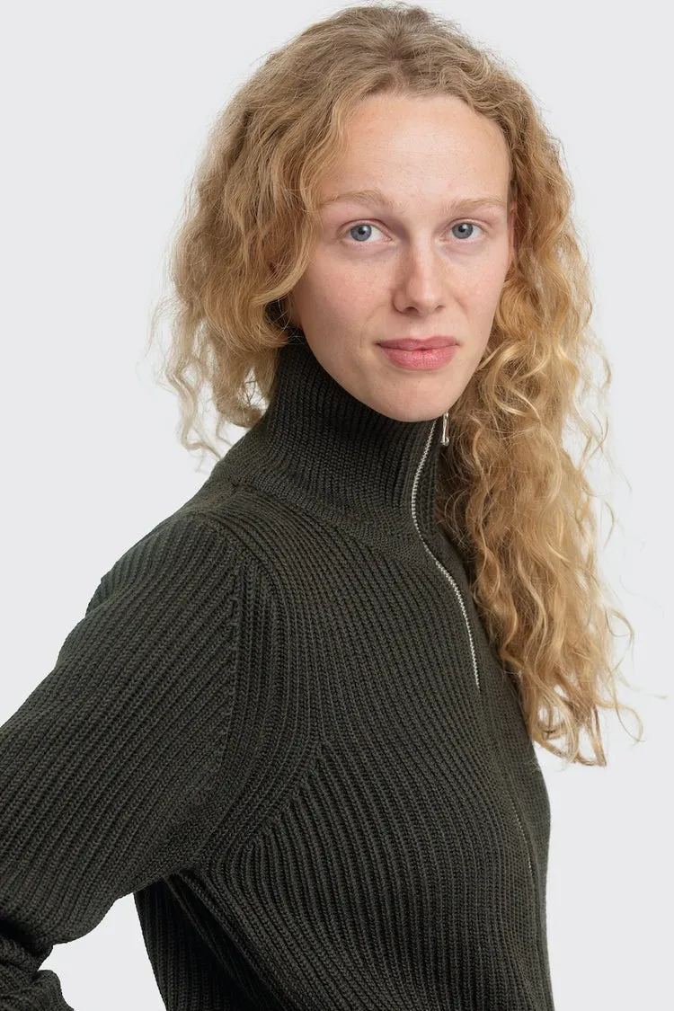 【Andersen Andersen】Full Zip Pocket Jacket Hunting Green 精紡可瑞黛爾羊毛雙向拉鍊口袋毛衣狩獵綠 sold by Blue Beach Denim product image thumbnail 2