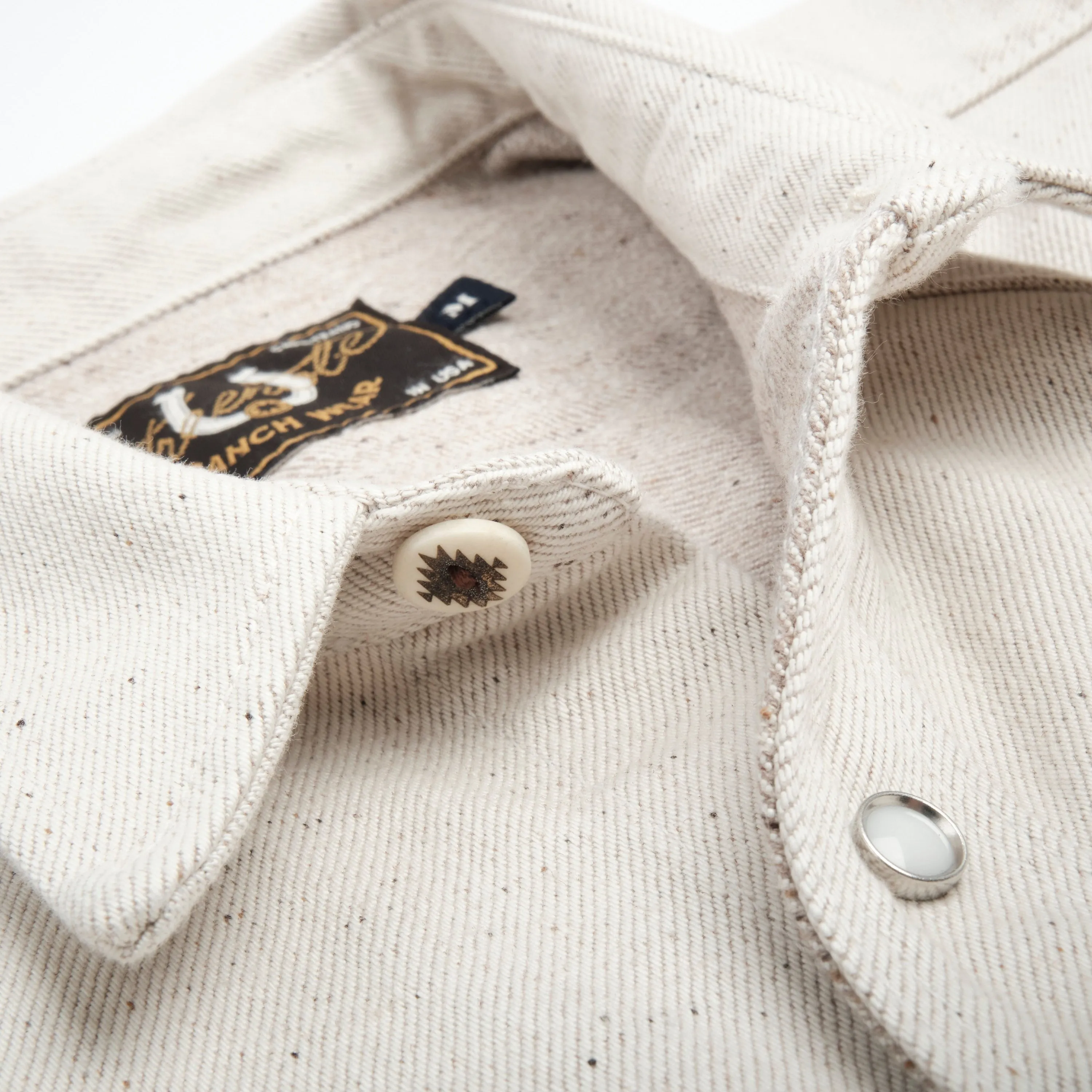 【Freenote】Modern Western Natural Denim Shirt 珍珠扣原棉色布邊丹寧襯衫 sold by Blue Beach Denim product image thumbnail 4