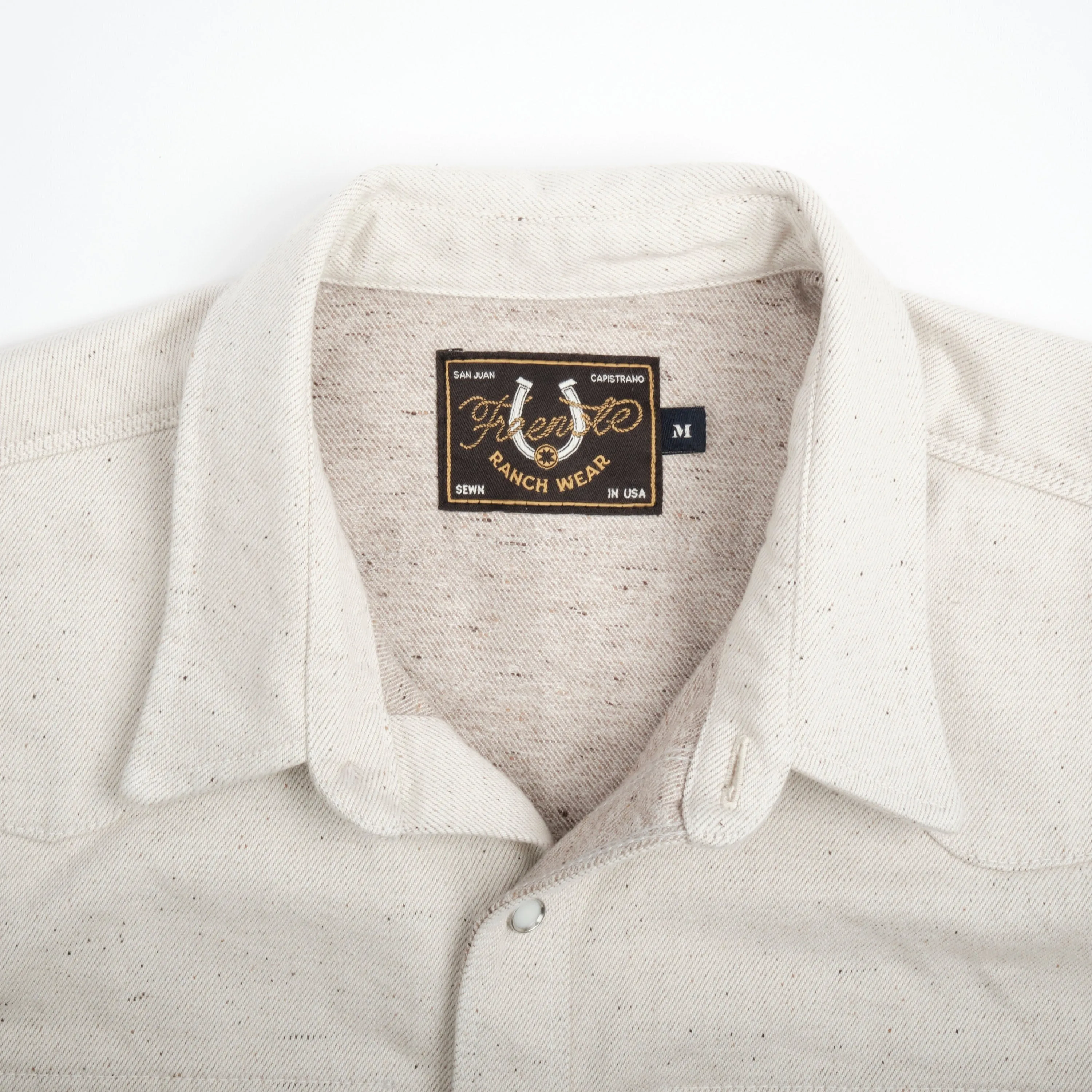 【Freenote】Modern Western Natural Denim Shirt 珍珠扣原棉色布邊丹寧襯衫 sold by Blue Beach Denim product image thumbnail 5