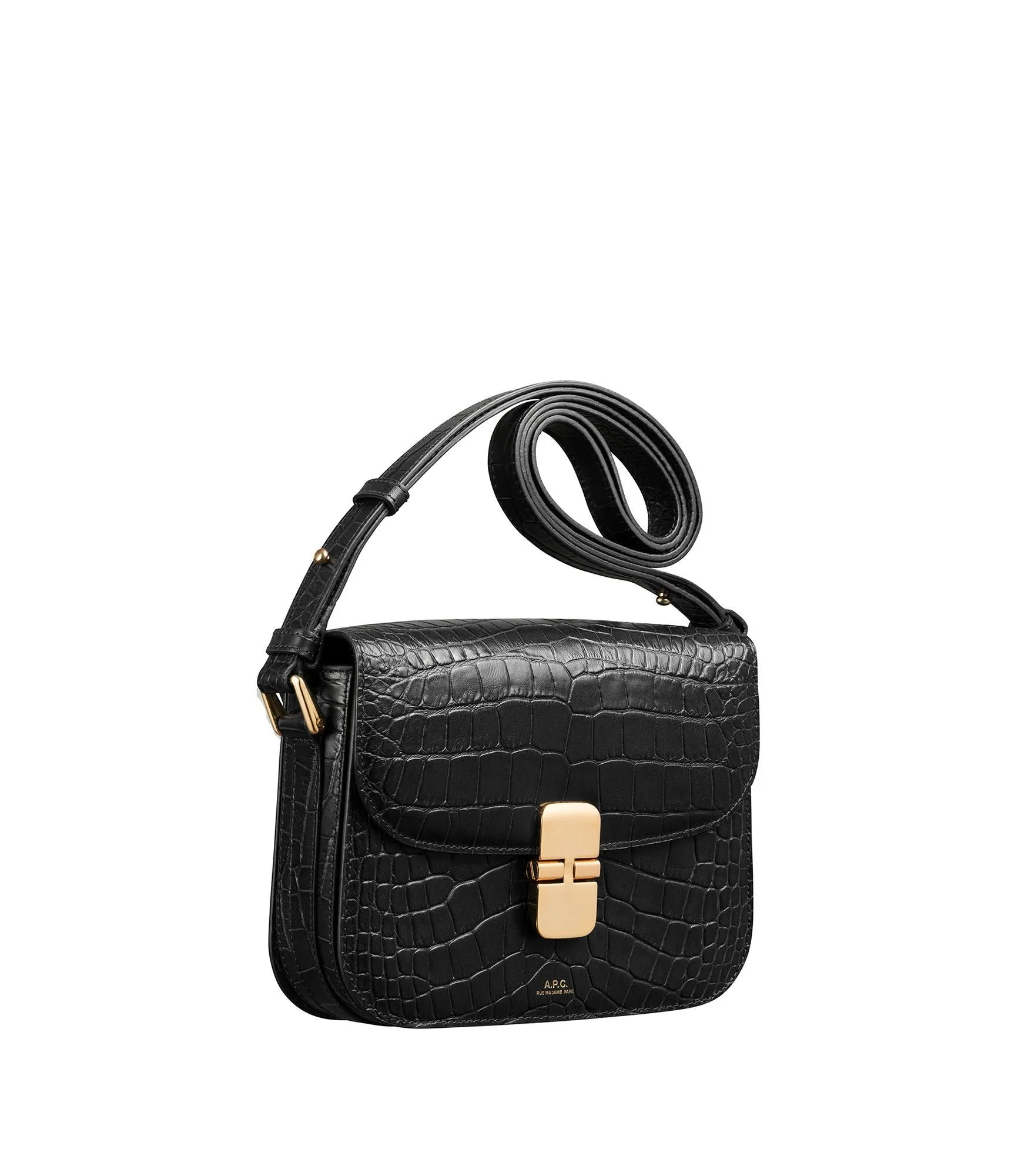 【A.P.C.】Grace Small Bag 亮面鱷魚紋 小肩包 sold by Blue Beach Denim product image thumbnail 3