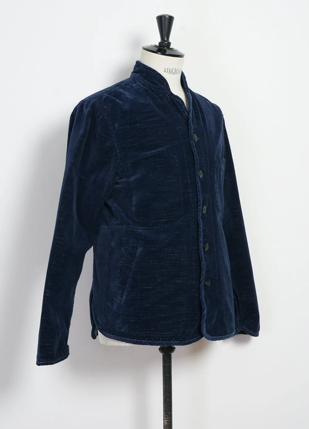 【Hansen Garments】ERLING QUILTED WORK JACKET VELVET INDIGO 藍染天鵝絨 sold by Blue Beach Denim product image thumbnail 4
