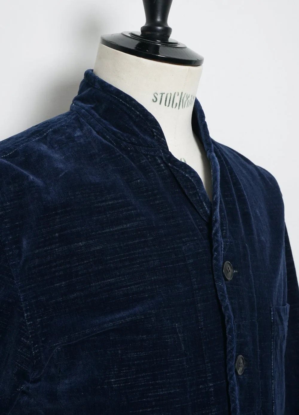 【Hansen Garments】ERLING QUILTED WORK JACKET VELVET INDIGO 藍染天鵝絨 sold by Blue Beach Denim product image thumbnail 5