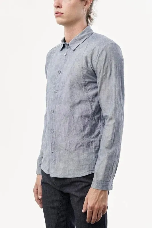 【HELLEQUINO】Camo Jacquard Everyday Shirt / 迷彩緹花 立體剪裁襯衫 sold by Blue Beach Denim