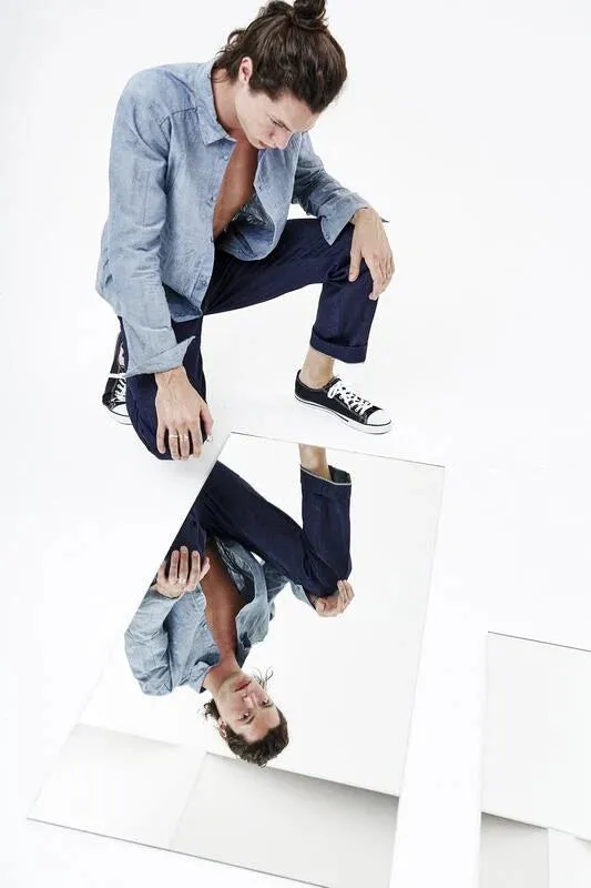 【HELLEQUINO】Camo Jacquard Everyday Shirt / 迷彩緹花 立體剪裁襯衫 sold by Blue Beach Denim product image thumbnail 2