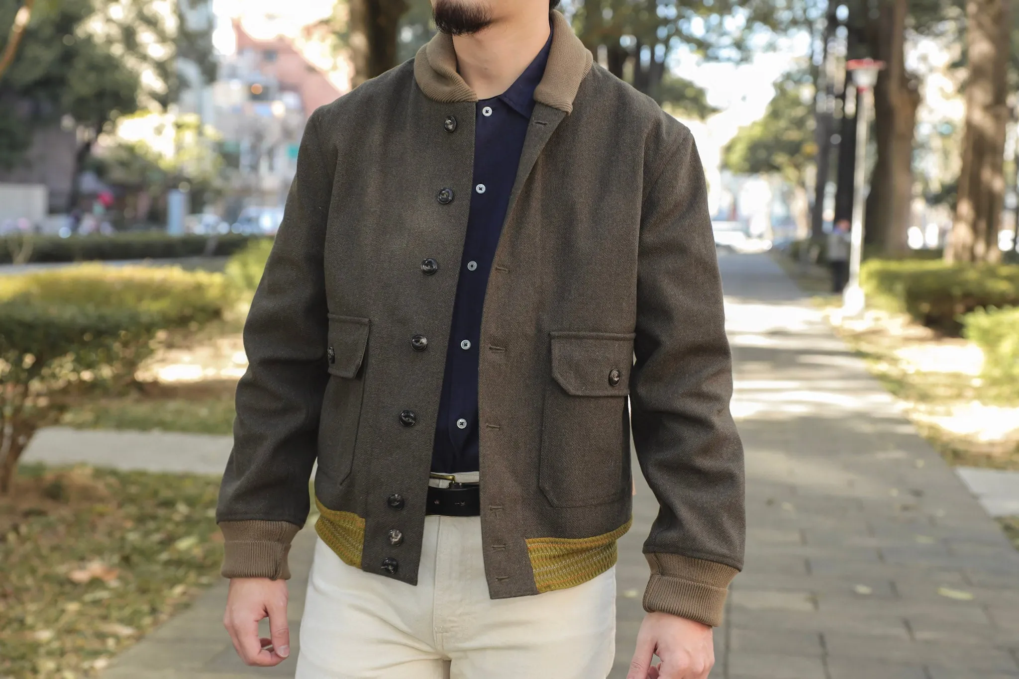 【Fortela】REGAN MA142 GRE A-1 義大利羊毛復古飛行外套 sold by Blue Beach Denim product image thumbnail 2