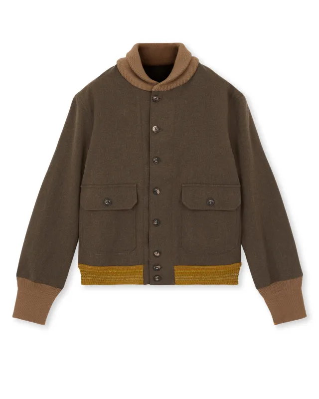 【Fortela】REGAN MA142 GRE A-1 義大利羊毛復古飛行外套 made by Fortela