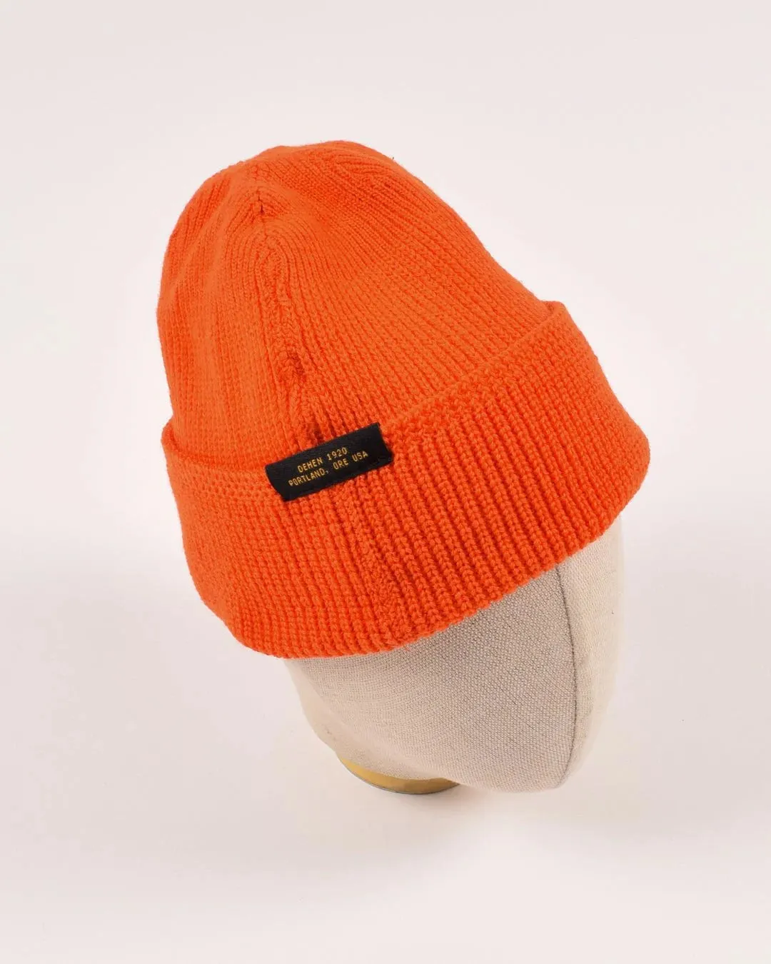 【Dehen 1920】Wool Knit Watch Cap - Safety Orange / 羊毛針織帽 sold by Blue Beach Denim product image thumbnail 2