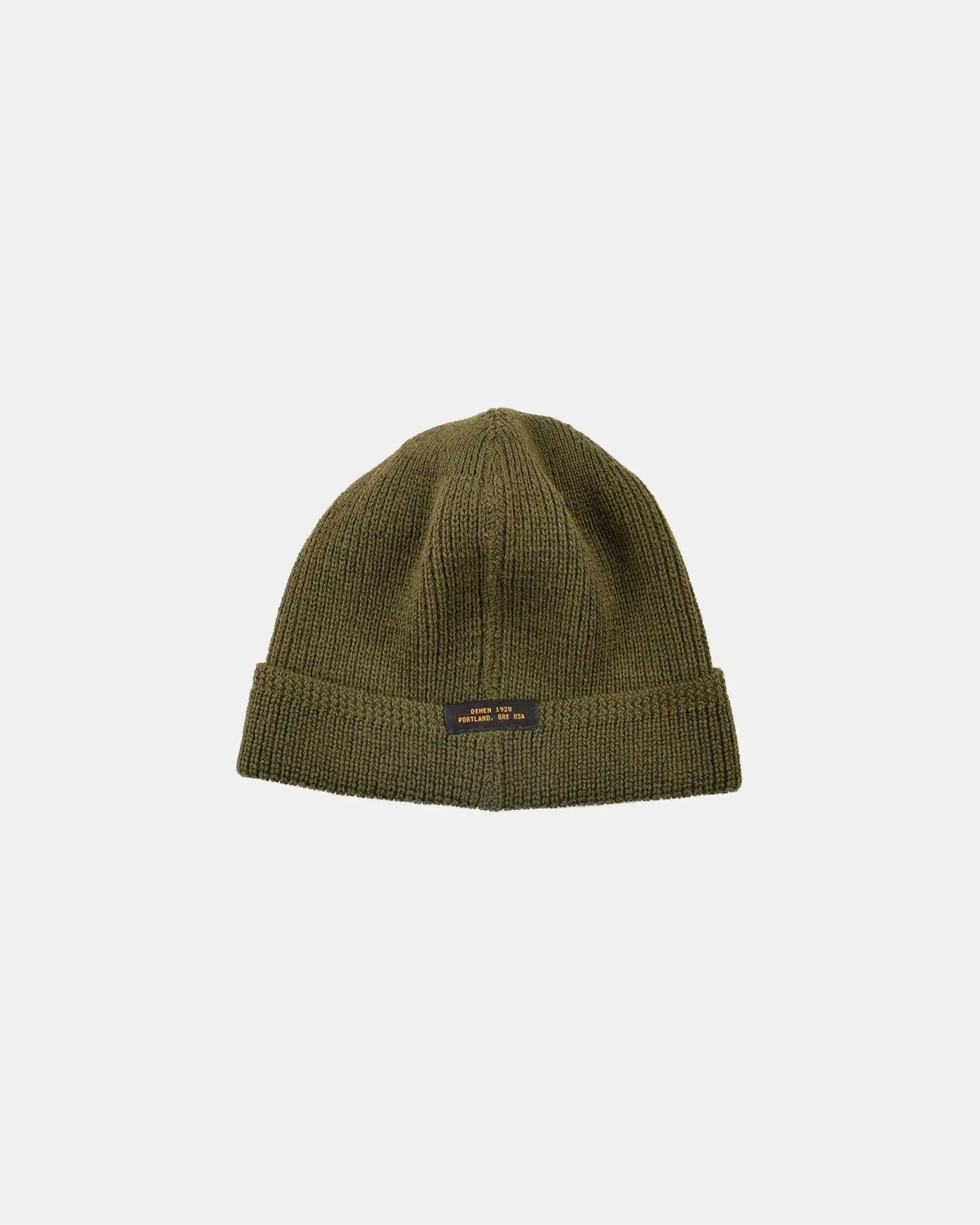 【Dehen 1920】Wool Knit Watch Cap - Loden / 羊毛針織帽 sold by Blue Beach Denim