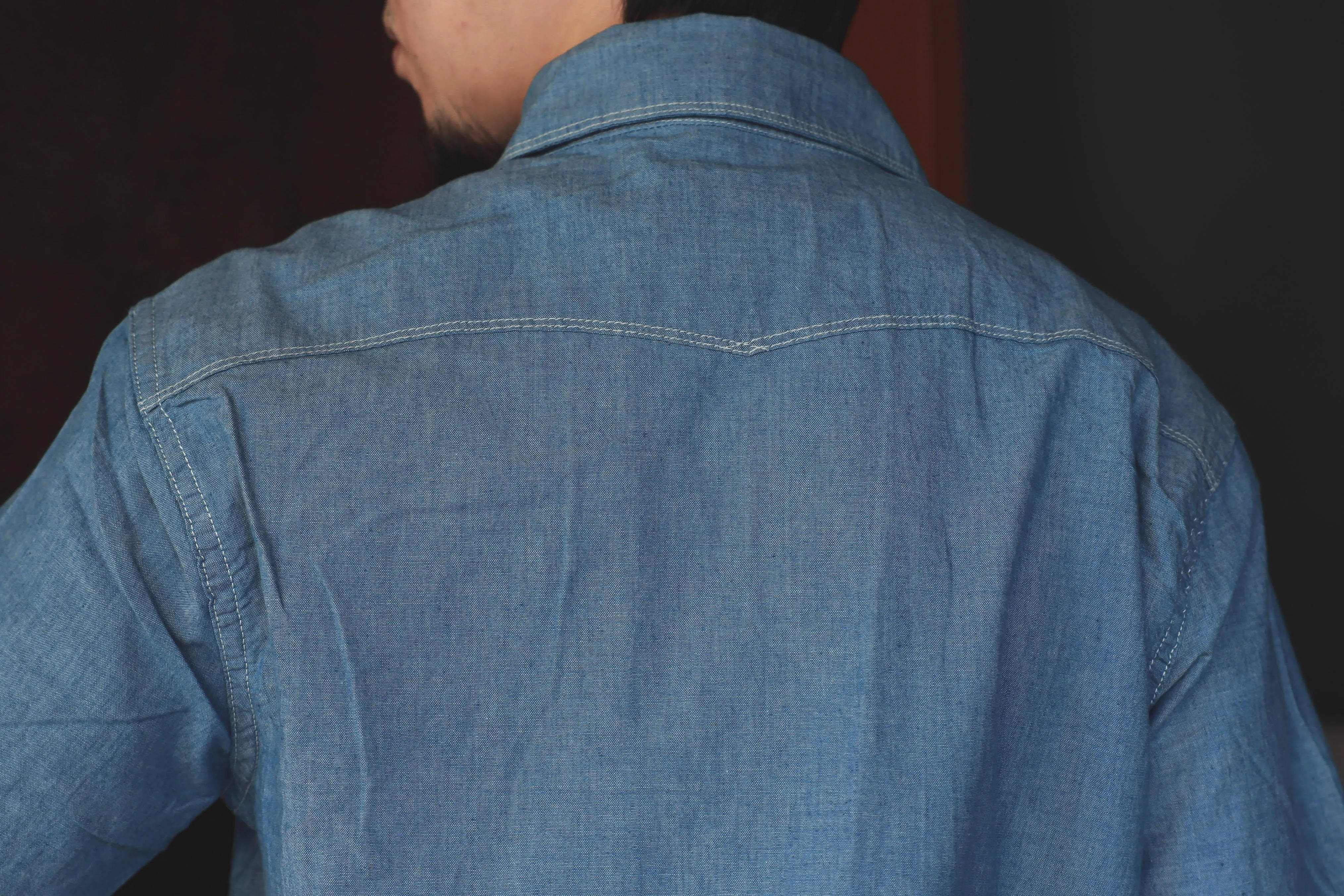 【Freenote】Scout S/S Chambray/淺藍 赤耳水手布 短袖工裝襯衫 sold by Blue Beach Denim product image thumbnail 5