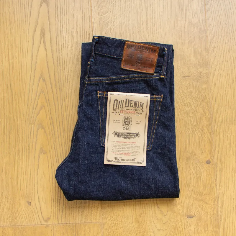 【ONI DENIM】L700 Ladies 14oz Selvedge Denim 女款深藍染經典直筒牛仔褲 made by Oni