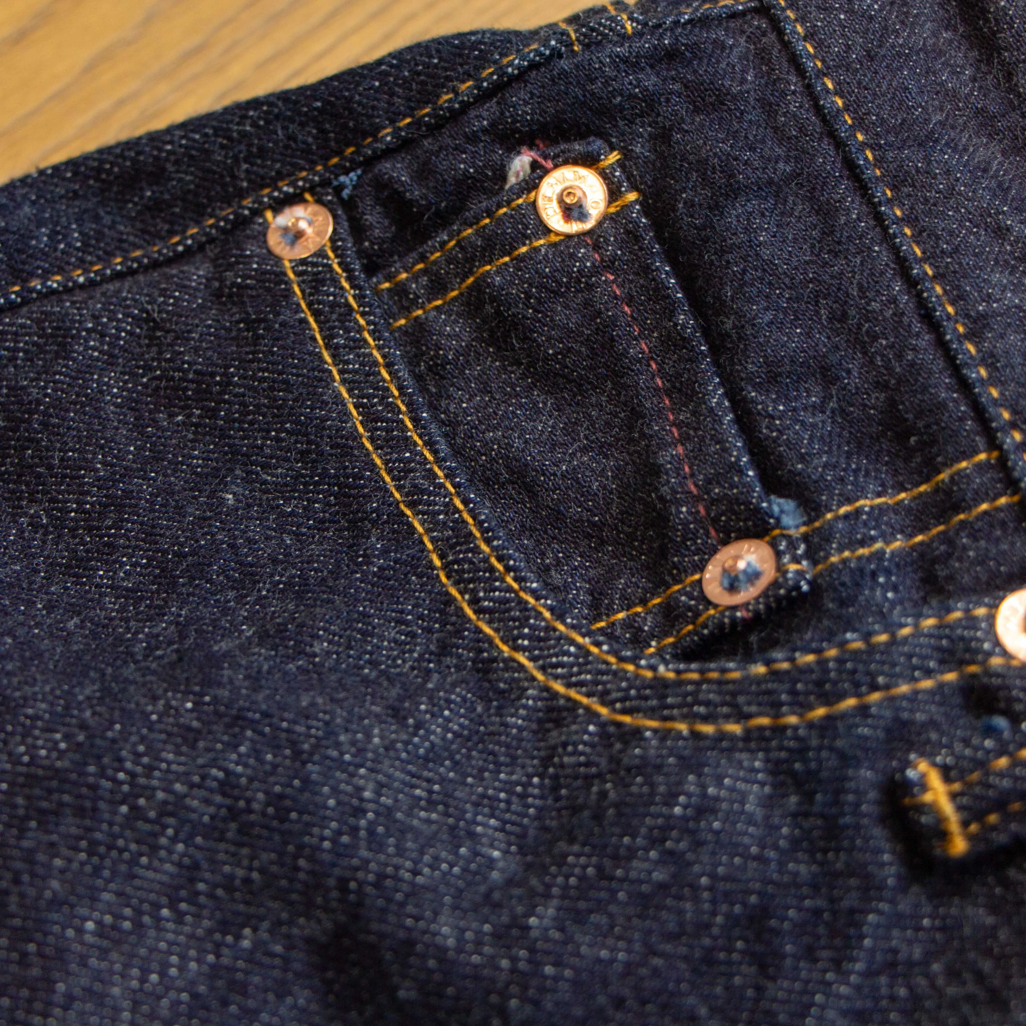 【ONI DENIM】L700 Ladies 14oz Selvedge Denim 女款深藍染經典直筒牛仔褲 sold by Blue Beach Denim product image thumbnail 5