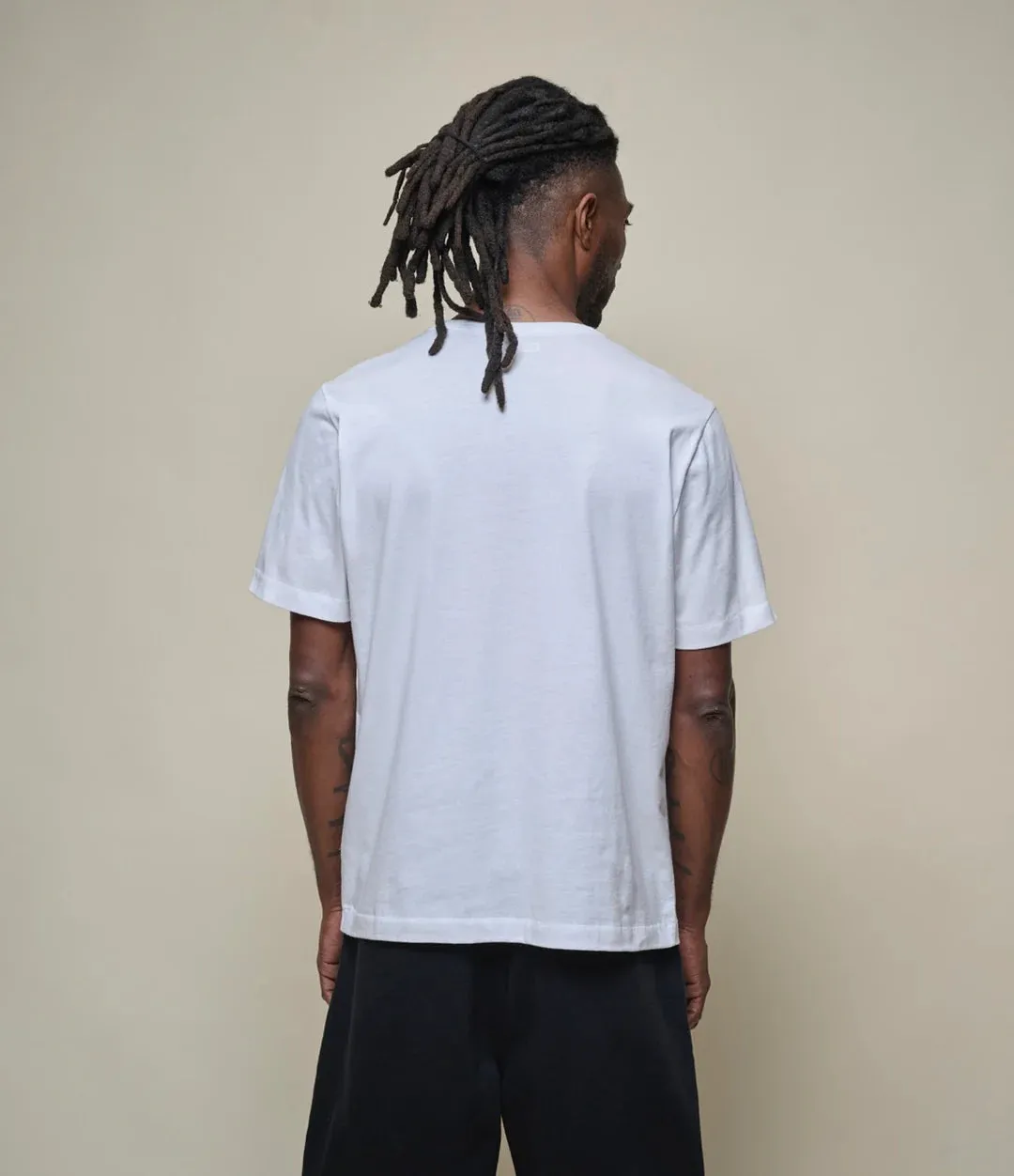 【Merz b. Schwanen】PIMATEE01 Organic Pima Cotton White 匹馬棉輕磅圓領素T白色 sold by Blue Beach Denim product image thumbnail 3