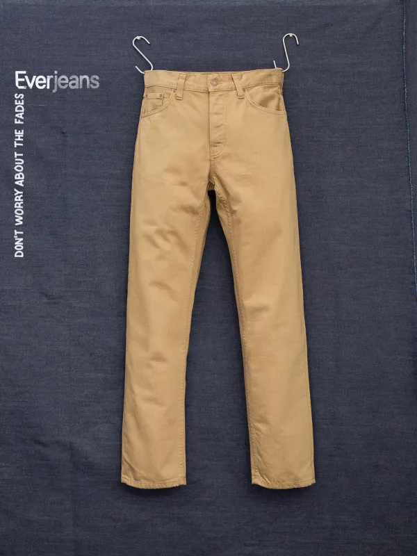 【Nudie Jeans】Rad Rufus Everlion 不褪色卡其丹寧直筒牛仔褲 made by Nudie Jeans