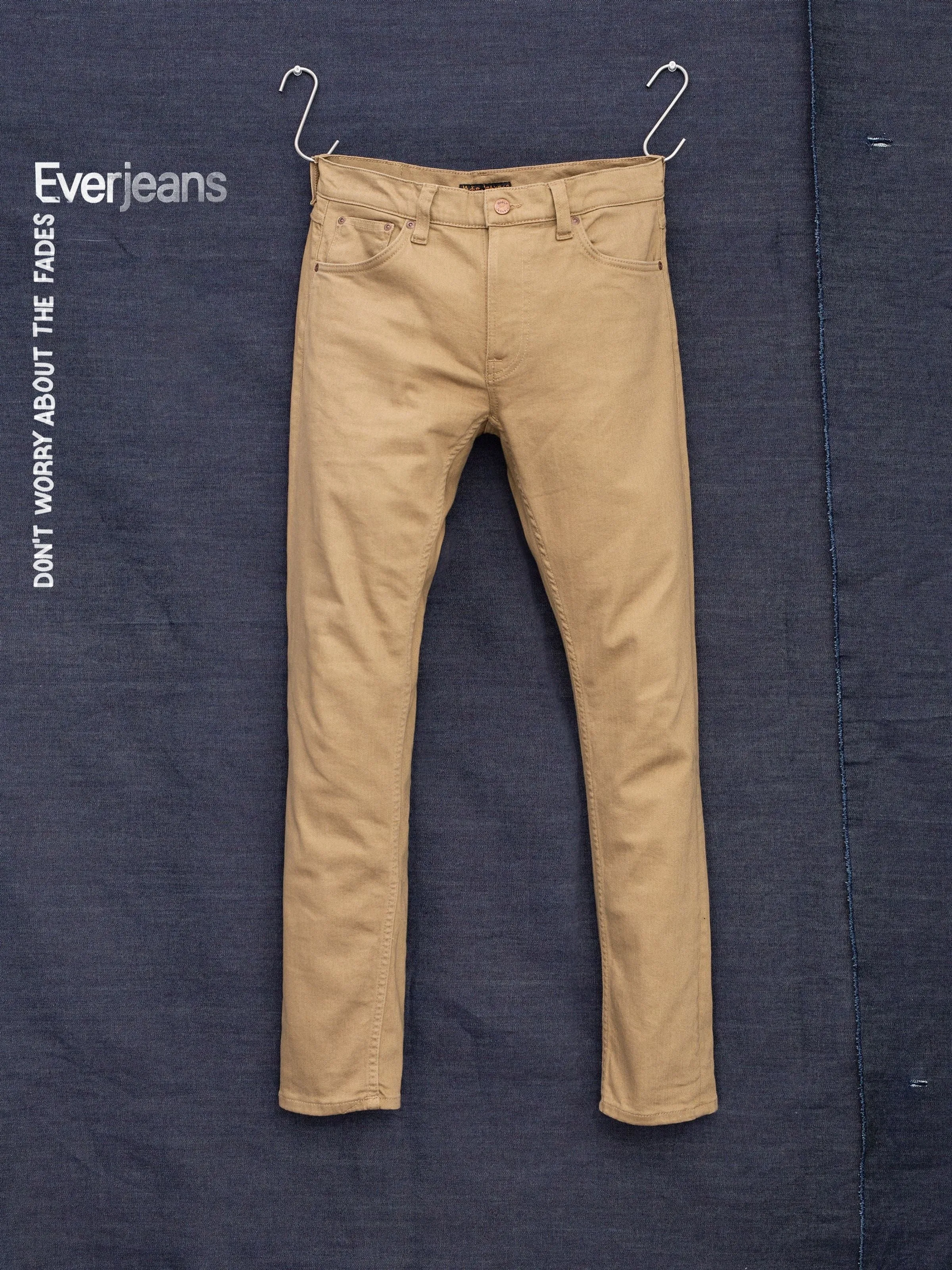 【Nudie Jeans】Lean Dean Everlion 不褪色卡其丹寧修身錐形牛仔褲 sold by Blue Beach Denim