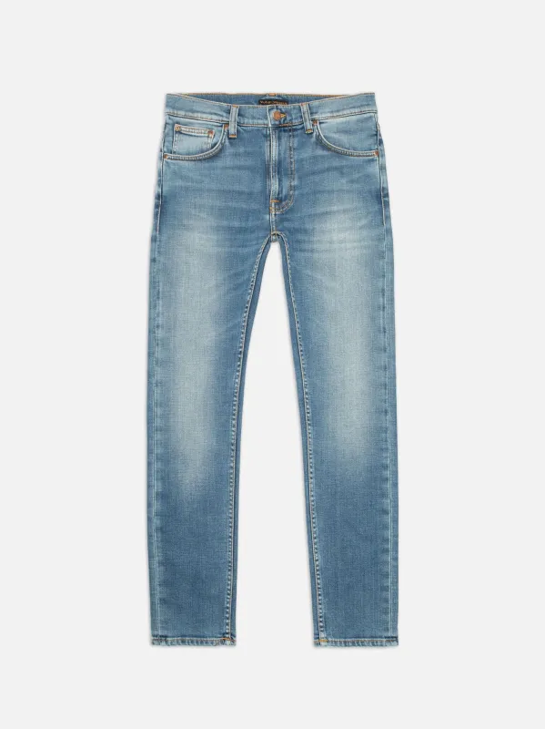 【Nudie Jeans】Lean Dean Blue Legend 淺藍水洗修身錐形牛仔褲 made by Nudie Jeans