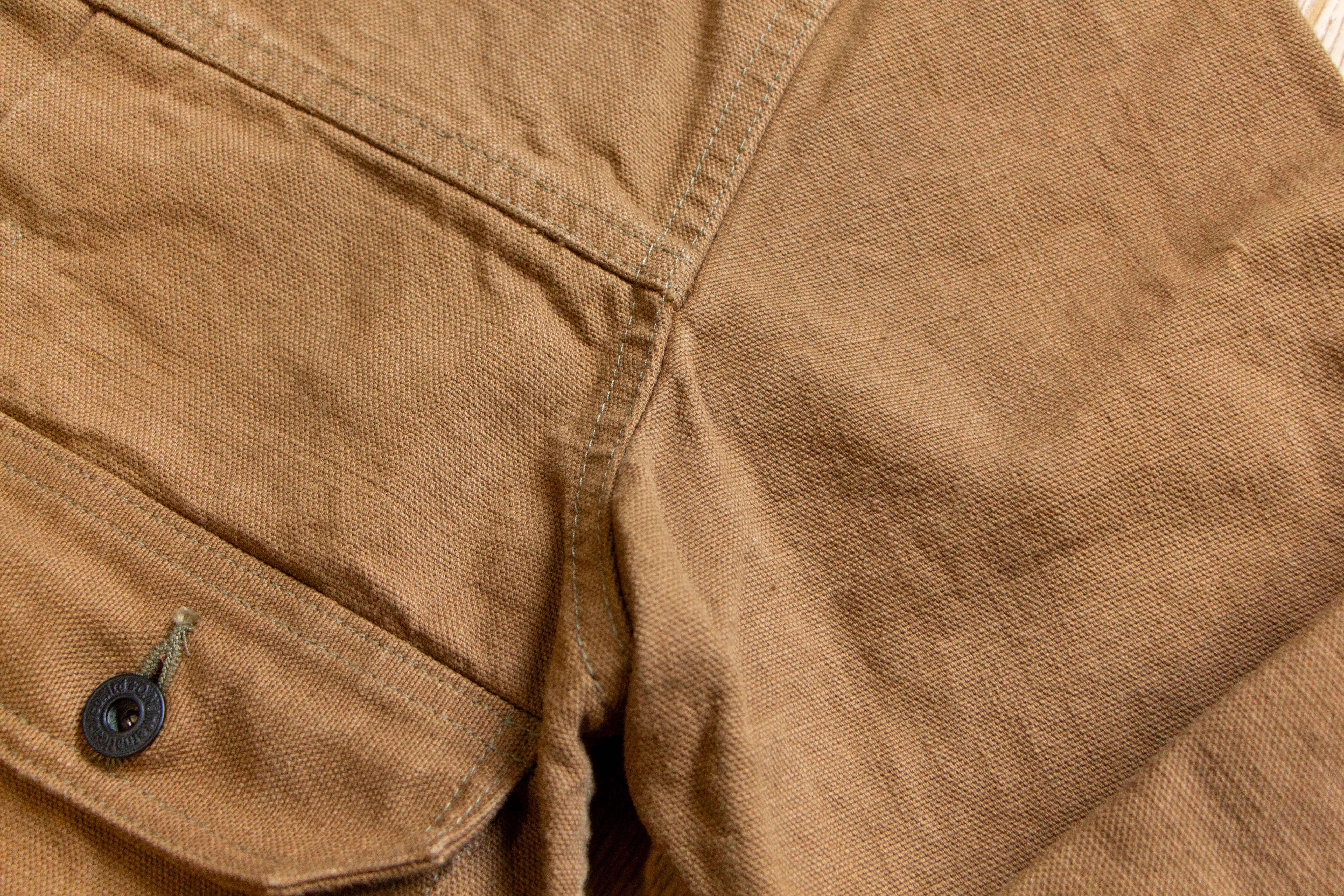 【ONI DENIM】01507L-HOX-BRK Sulphur Dye Heavy Oxford Type I Jacket 超重磅牛津布咖啡棕一代夾克 sold by Blue Beach Denim product image thumbnail 4