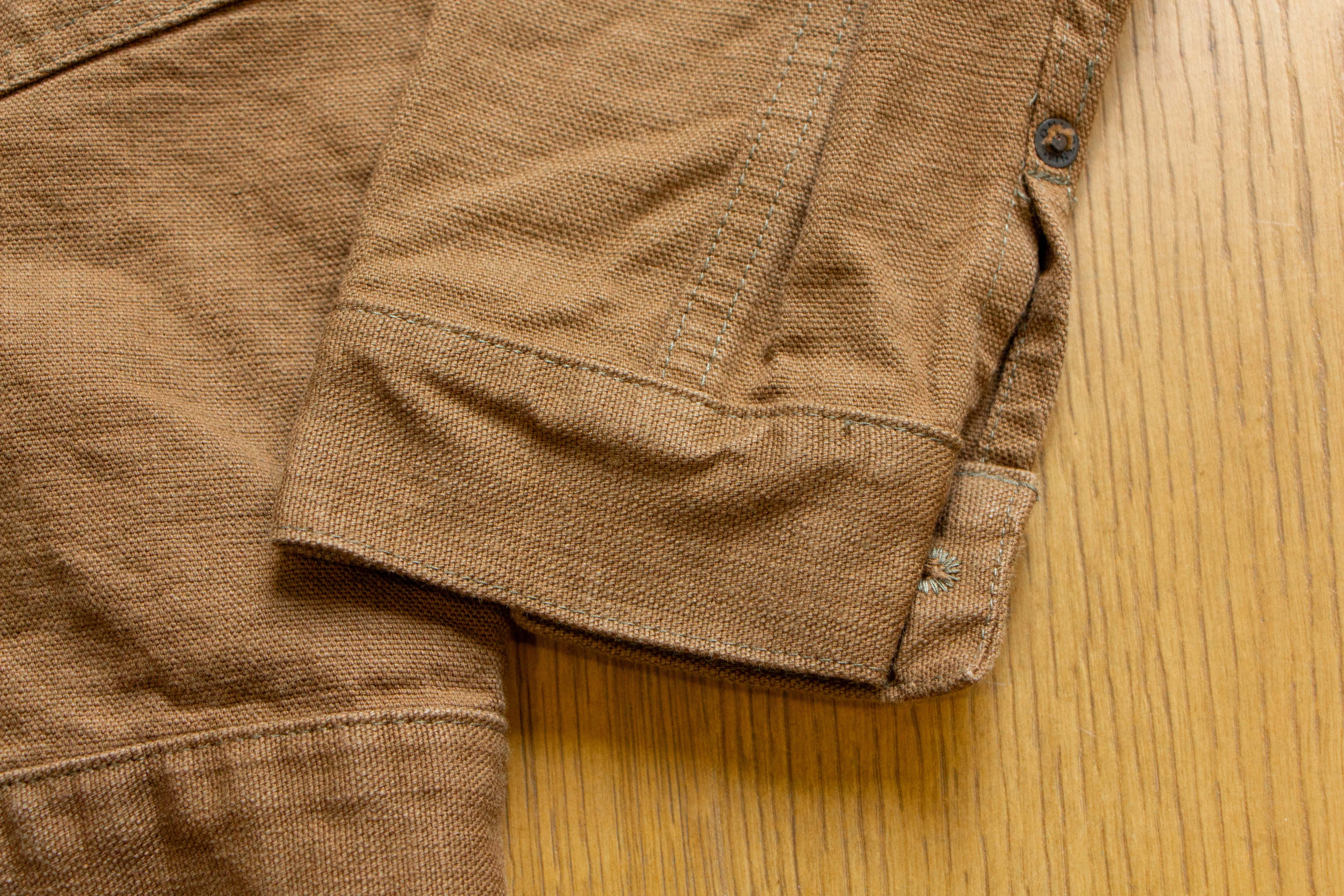 【ONI DENIM】01507L-HOX-BRK Sulphur Dye Heavy Oxford Type I Jacket 超重磅牛津布咖啡棕一代夾克 sold by Blue Beach Denim product image thumbnail 5