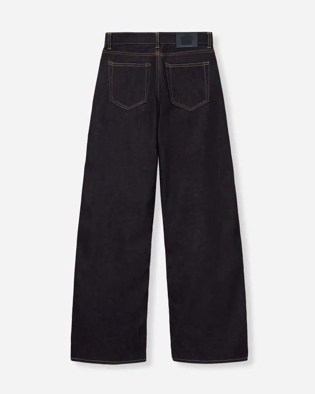【MOMOTARO】#410 14.7oz STANDARD WIDE WOMENS 女版特濃藍染辛巴威棉標準寬直筒牛仔褲 made by Momotaro