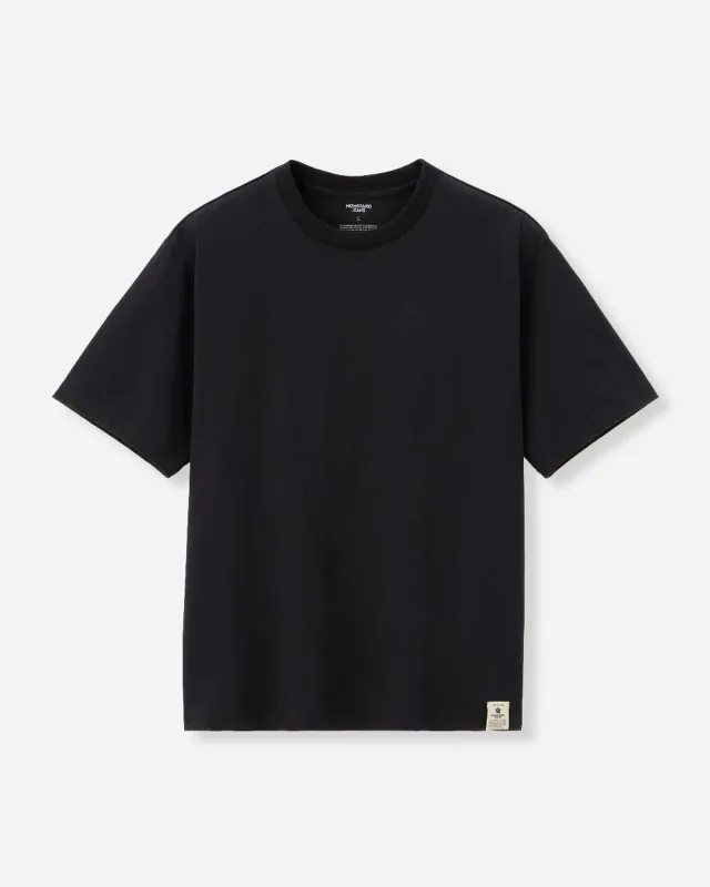 【MOMOTARO】HEAVY OUNCE S/S TEE BLACK 蘇文棉重磅寬鬆綿Tee黑 made by Momotaro