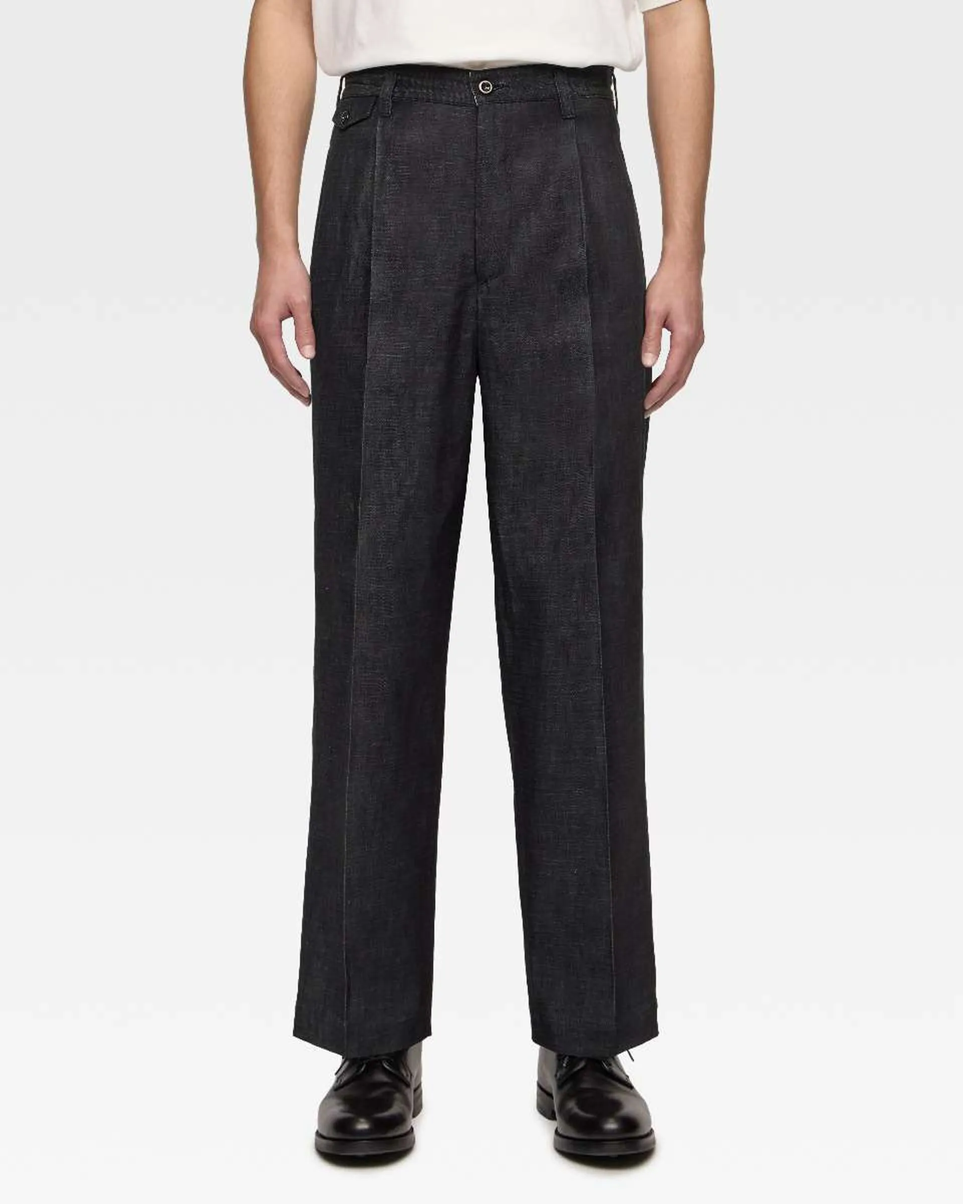 【MOMOTARO】DENIM TROUSERS 單摺原色丹寧直筒長褲 sold by Blue Beach Denim product image thumbnail 2