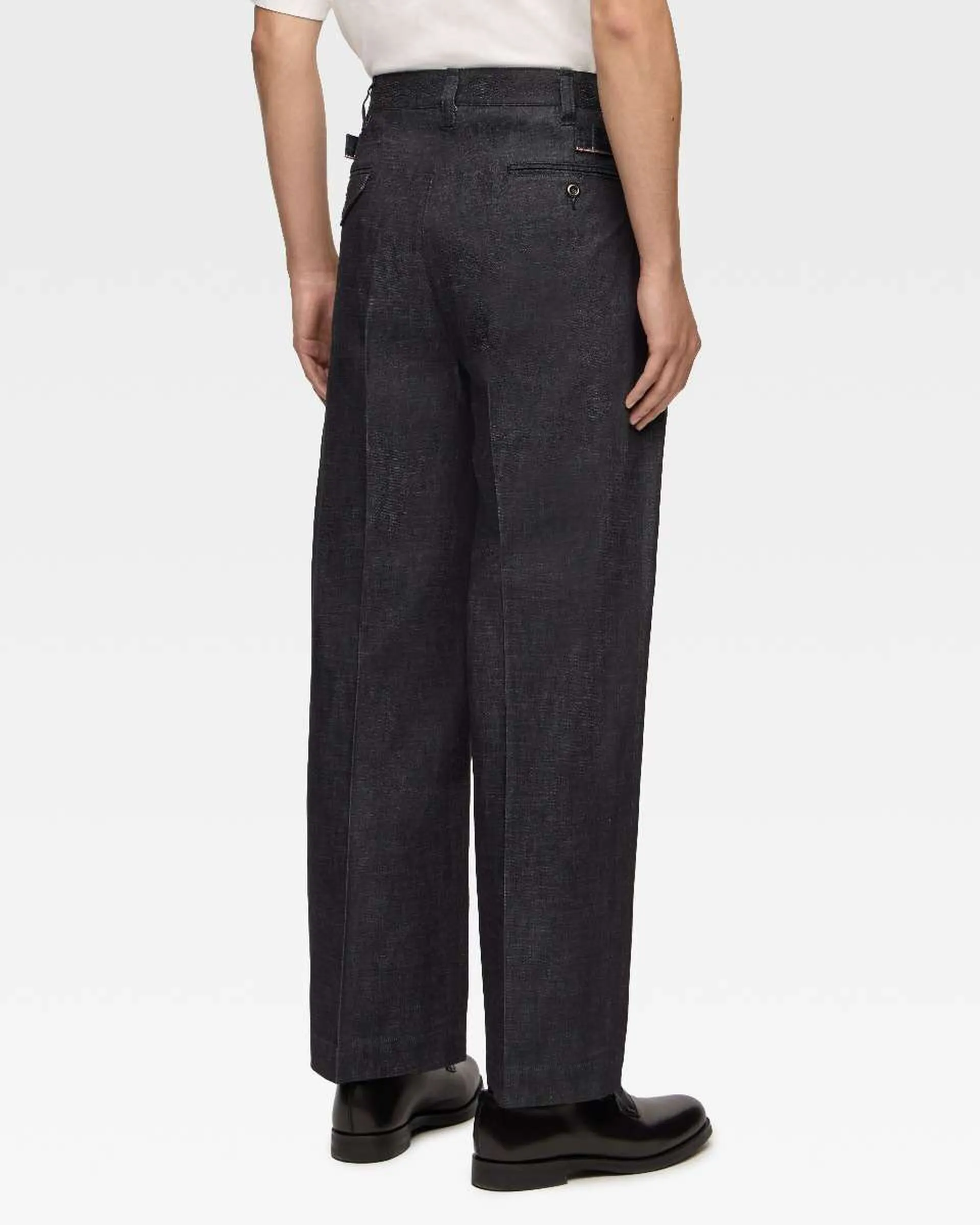 【MOMOTARO】DENIM TROUSERS 單摺原色丹寧直筒長褲 sold by Blue Beach Denim product image thumbnail 4