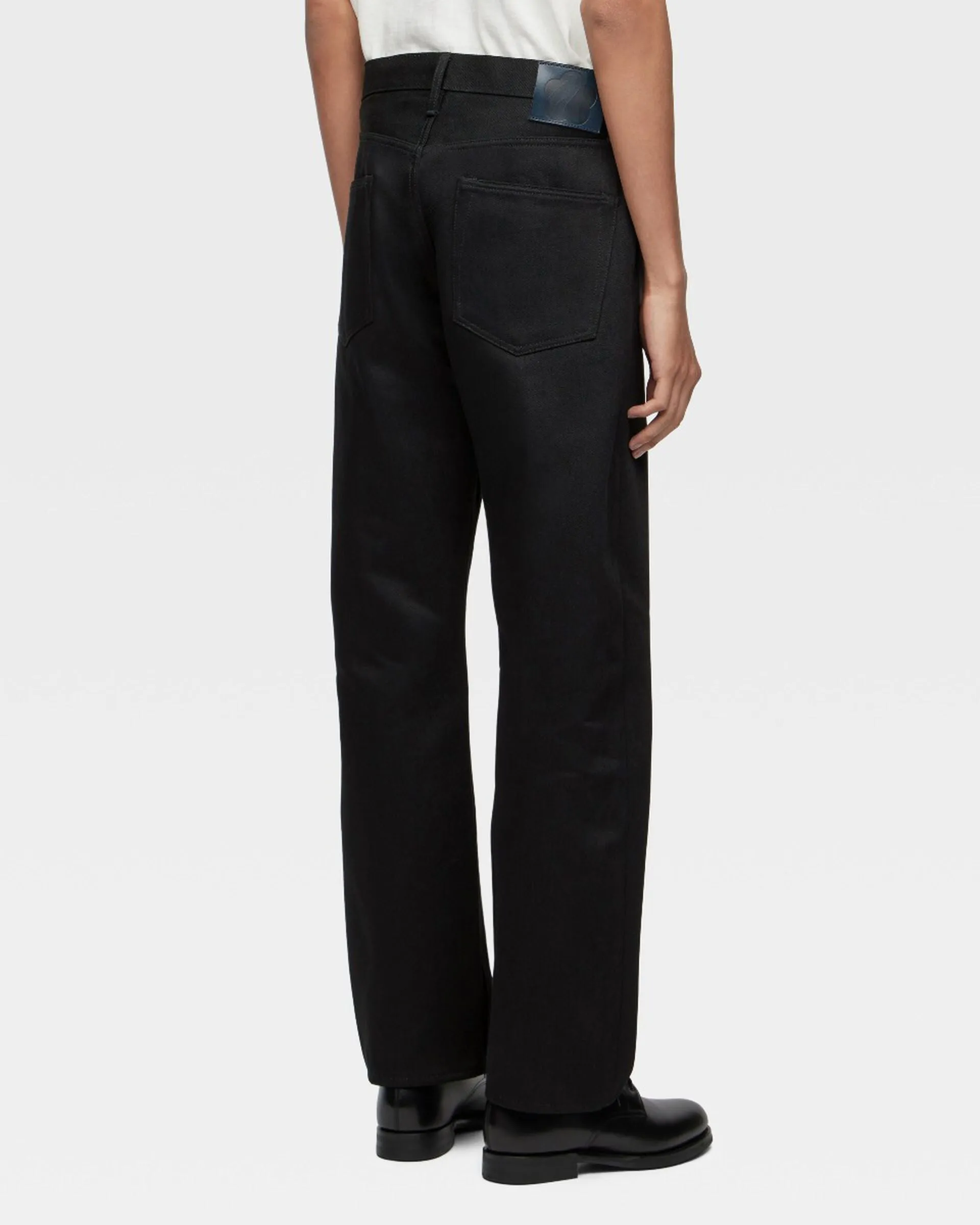 【MOMOTARO】#100 BLACK STANDARD STRAIGHT 14.7oz 雙染黑辛巴威棉標準直筒牛仔褲 sold by Blue Beach Denim product image thumbnail 5