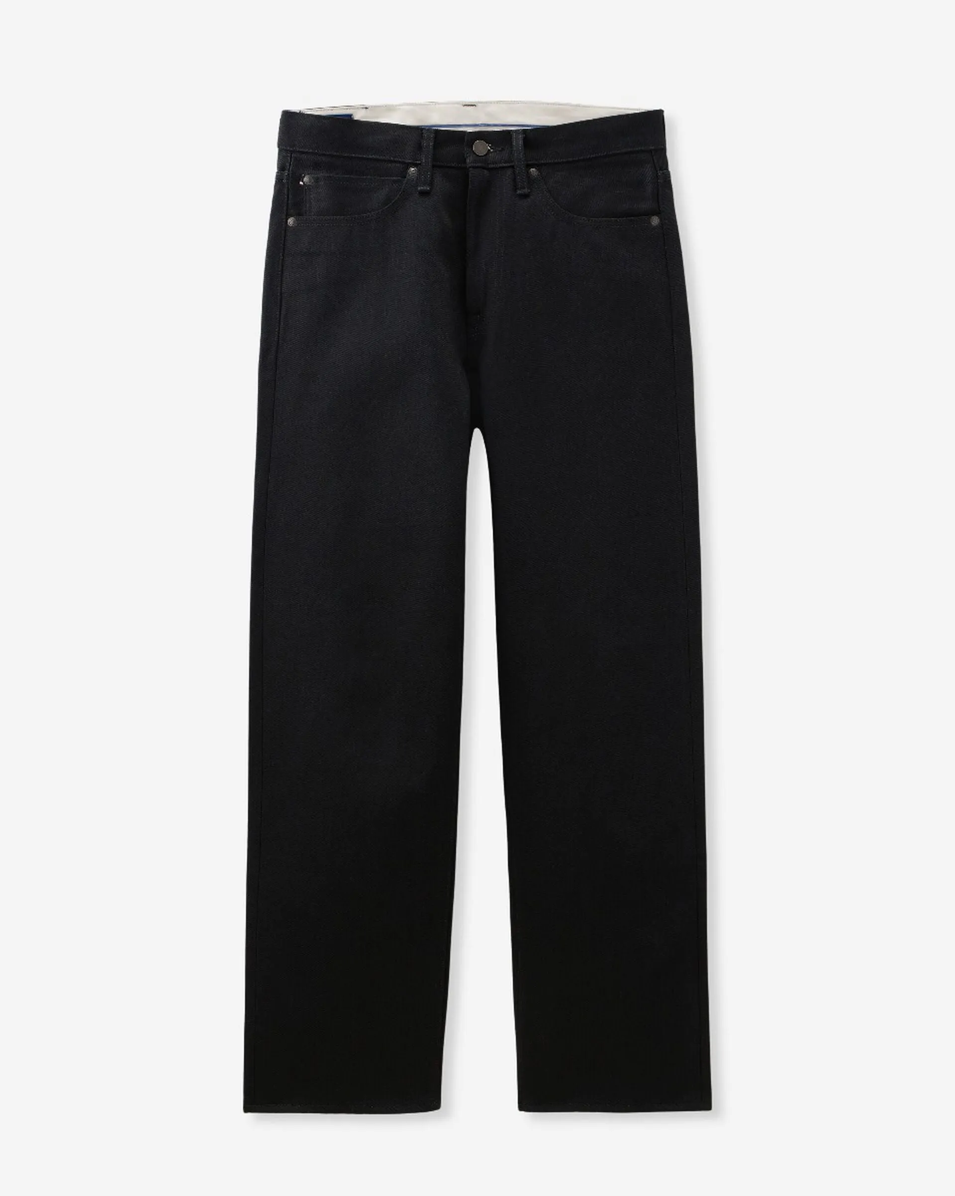 【MOMOTARO】#100 BLACK STANDARD STRAIGHT 14.7oz 雙染黑辛巴威棉標準直筒牛仔褲 sold by Blue Beach Denim