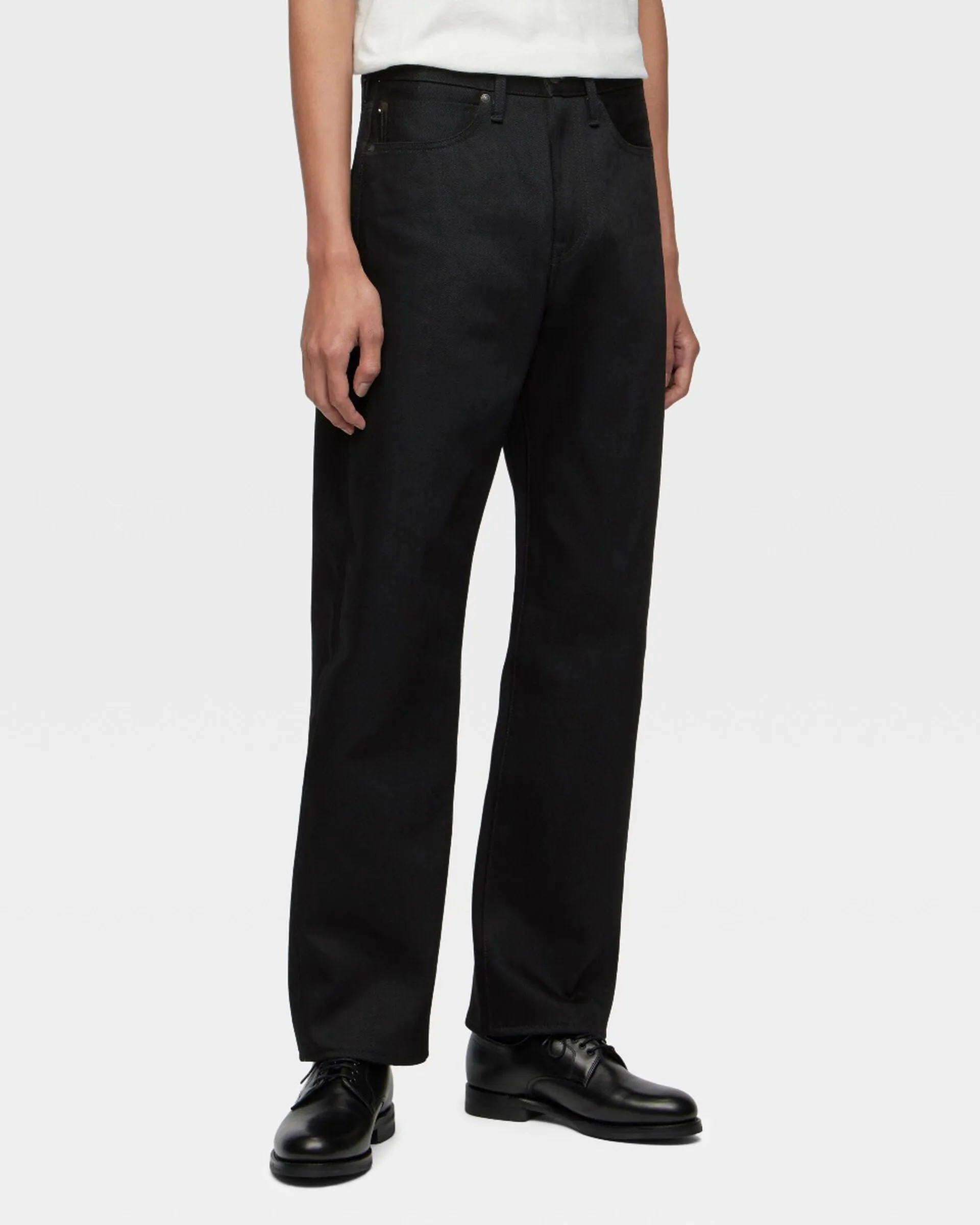 【MOMOTARO】#100 BLACK STANDARD STRAIGHT 14.7oz 雙染黑辛巴威棉標準直筒牛仔褲 sold by Blue Beach Denim product image thumbnail 3