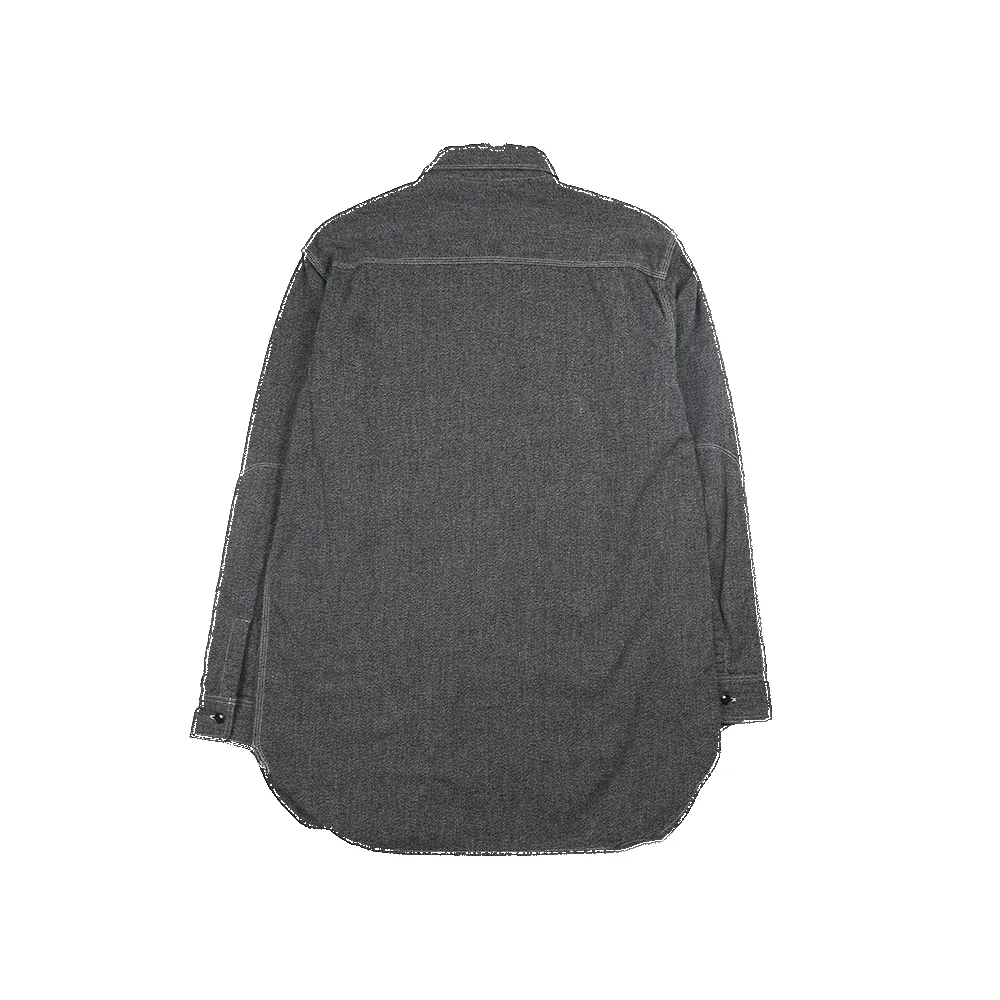 【Fullcount】Triple Stitch Covert Chambray Shirt 胡椒鹽灰色青年布工作襯衫 sold by Blue Beach Denim product image thumbnail 2