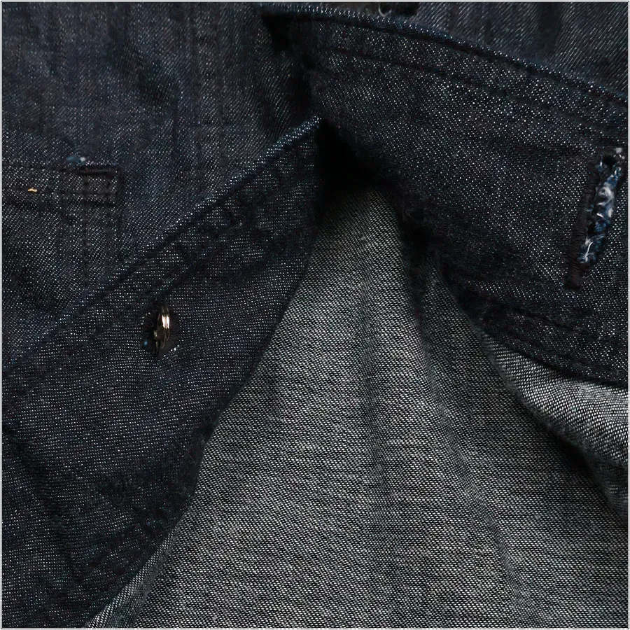 【Fullcount】2052-1 USN Shawl Collar Denim Coverall 辛巴威棉海軍8oz丹寧工裝外套 sold by Blue Beach Denim product image thumbnail 4