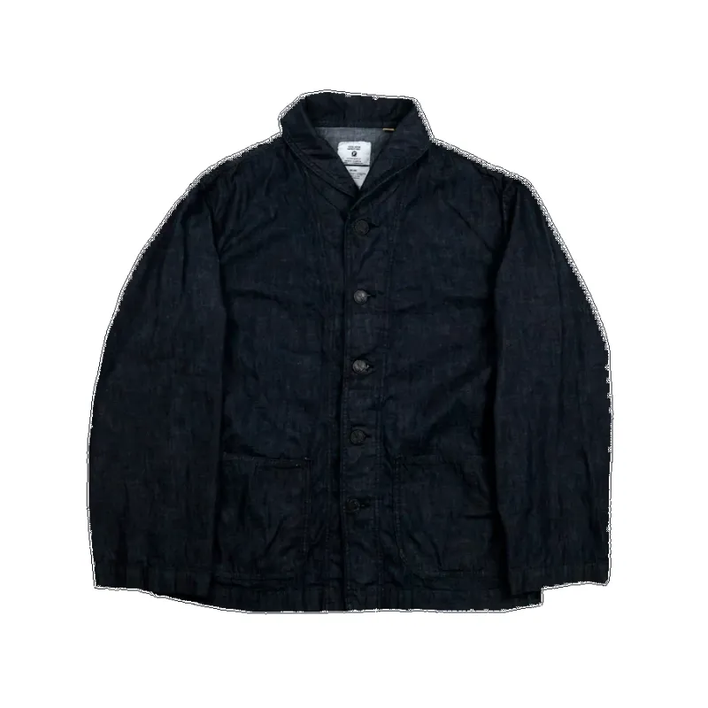 【Fullcount】2052-1 USN Shawl Collar Denim Coverall 辛巴威棉海軍8oz丹寧工裝外套 made by Full Count