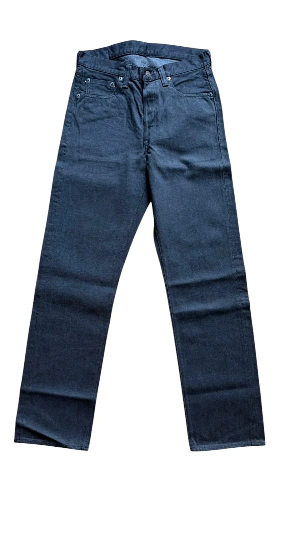 【Fullcount】1101 Straight Black/Gray Selvedge Denim 辛巴威棉雙染黑經典直筒牛仔褲 sold by Blue Beach Denim