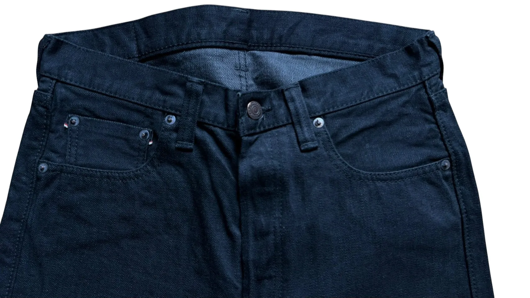 【Fullcount】1101 Straight Black/Gray Selvedge Denim 辛巴威棉雙染黑經典直筒牛仔褲 sold by Blue Beach Denim product image thumbnail 3