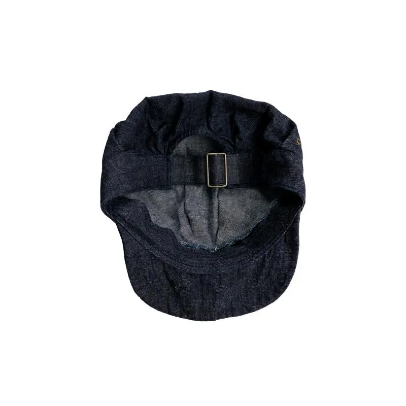 【Fullcount】Denim Railroad Cap 靛藍丹寧鐵路工帽 sold by Blue Beach Denim product image thumbnail 3