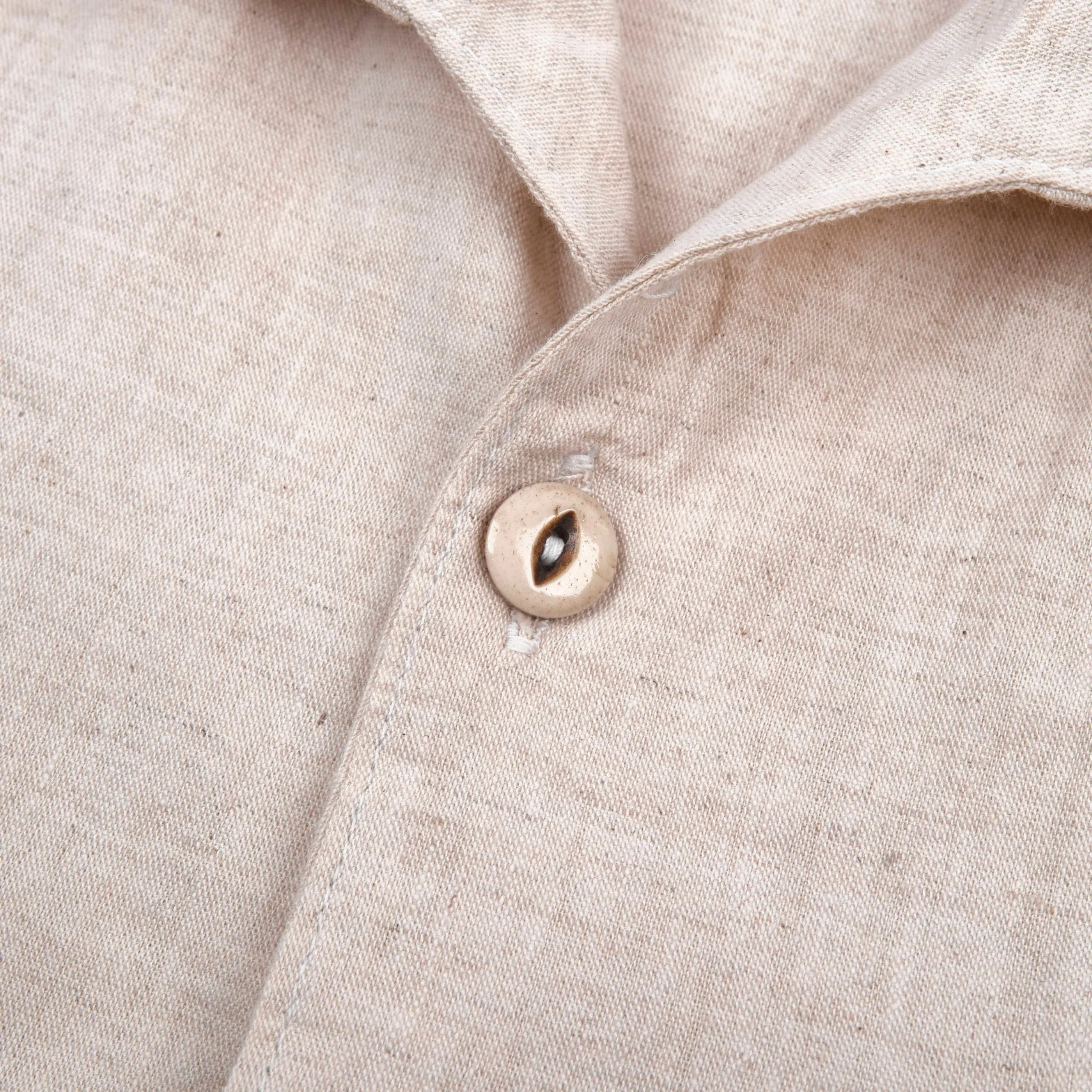 【Freenote】Cayucos Sand 沙色亞麻混紡復古開領襯衫 sold by Blue Beach Denim product image thumbnail 4